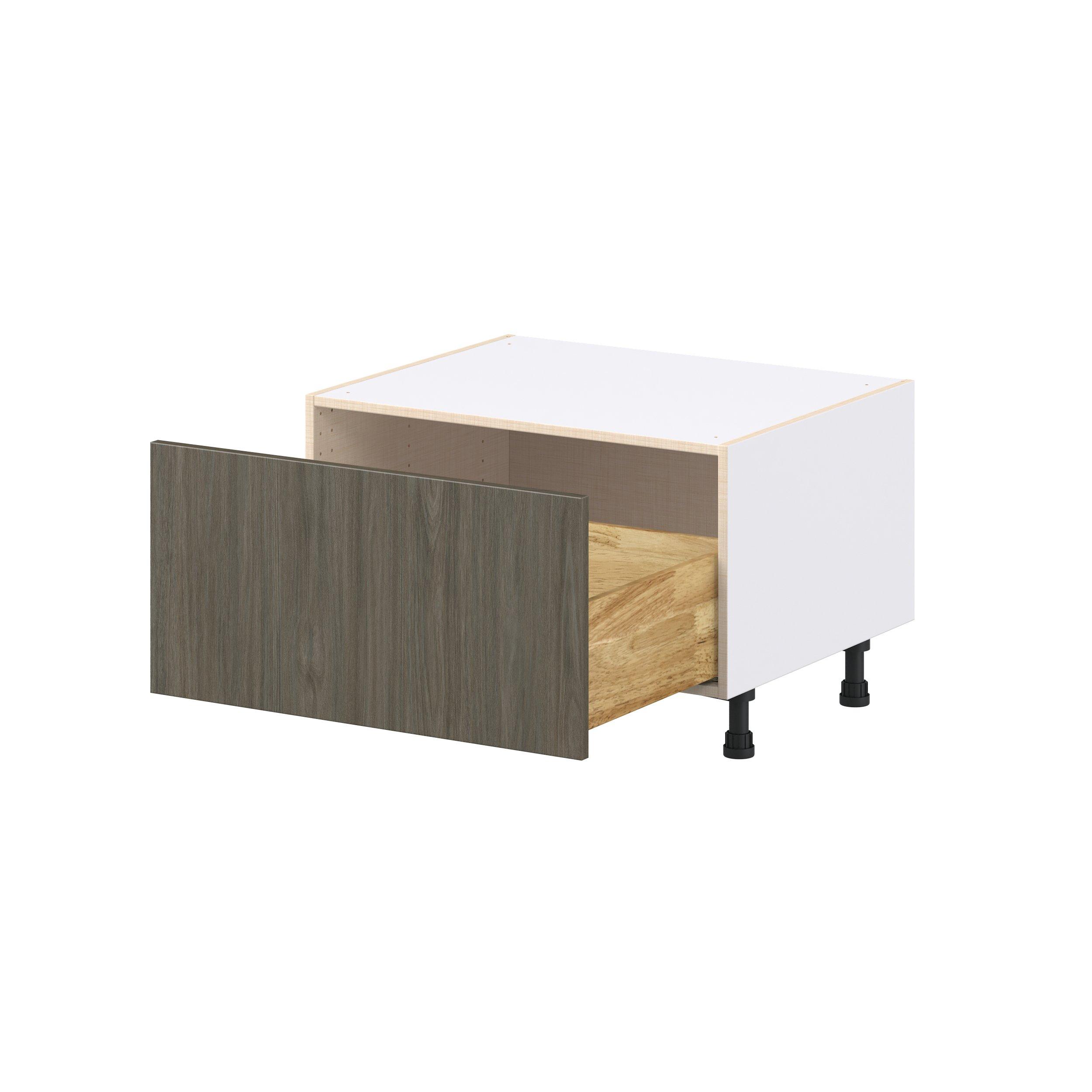 Glenwood 30 in. Burnt Walnut Window Seat Base Cabinet