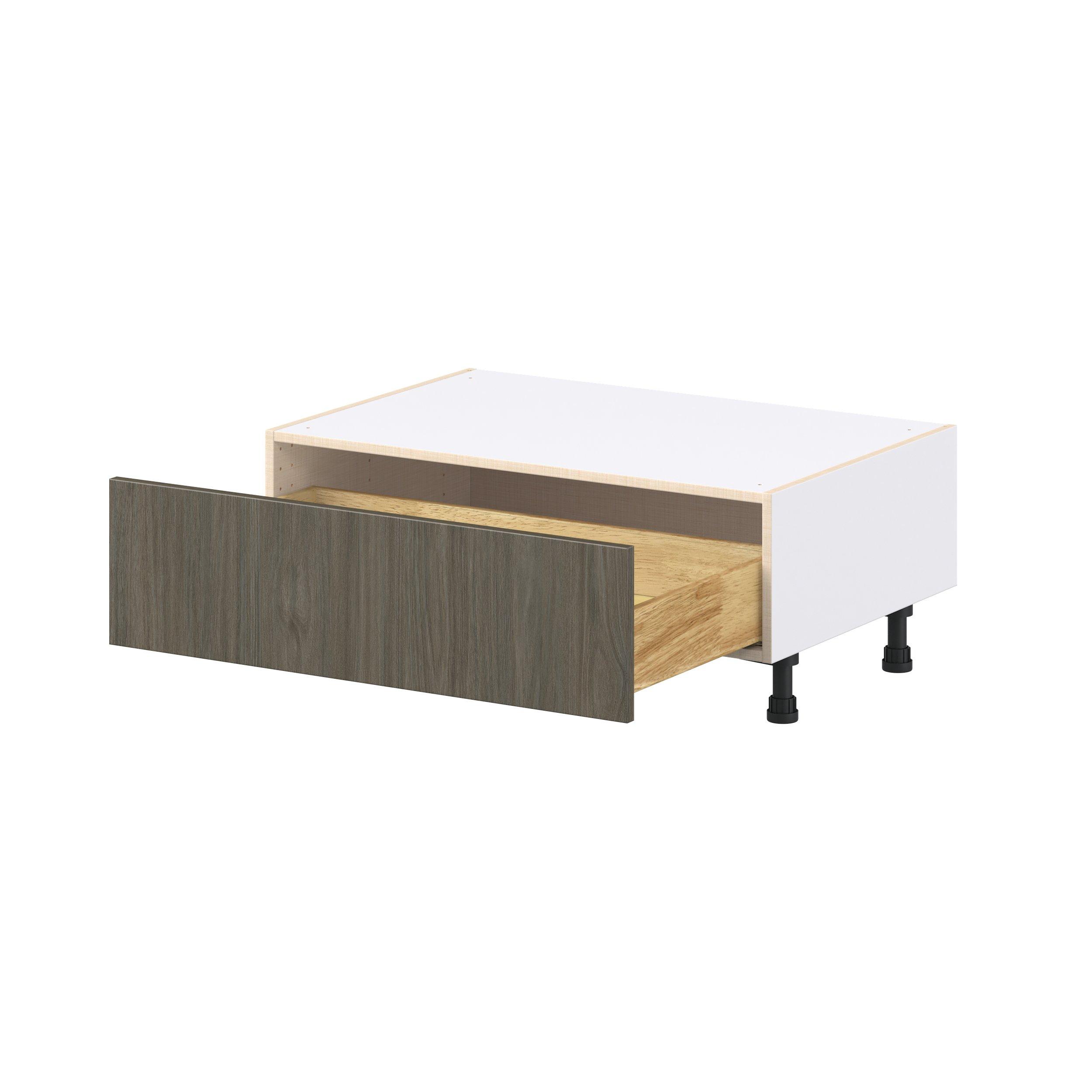 Glenwood 36 in. Burnt Walnut Window Seat Base Cabinet