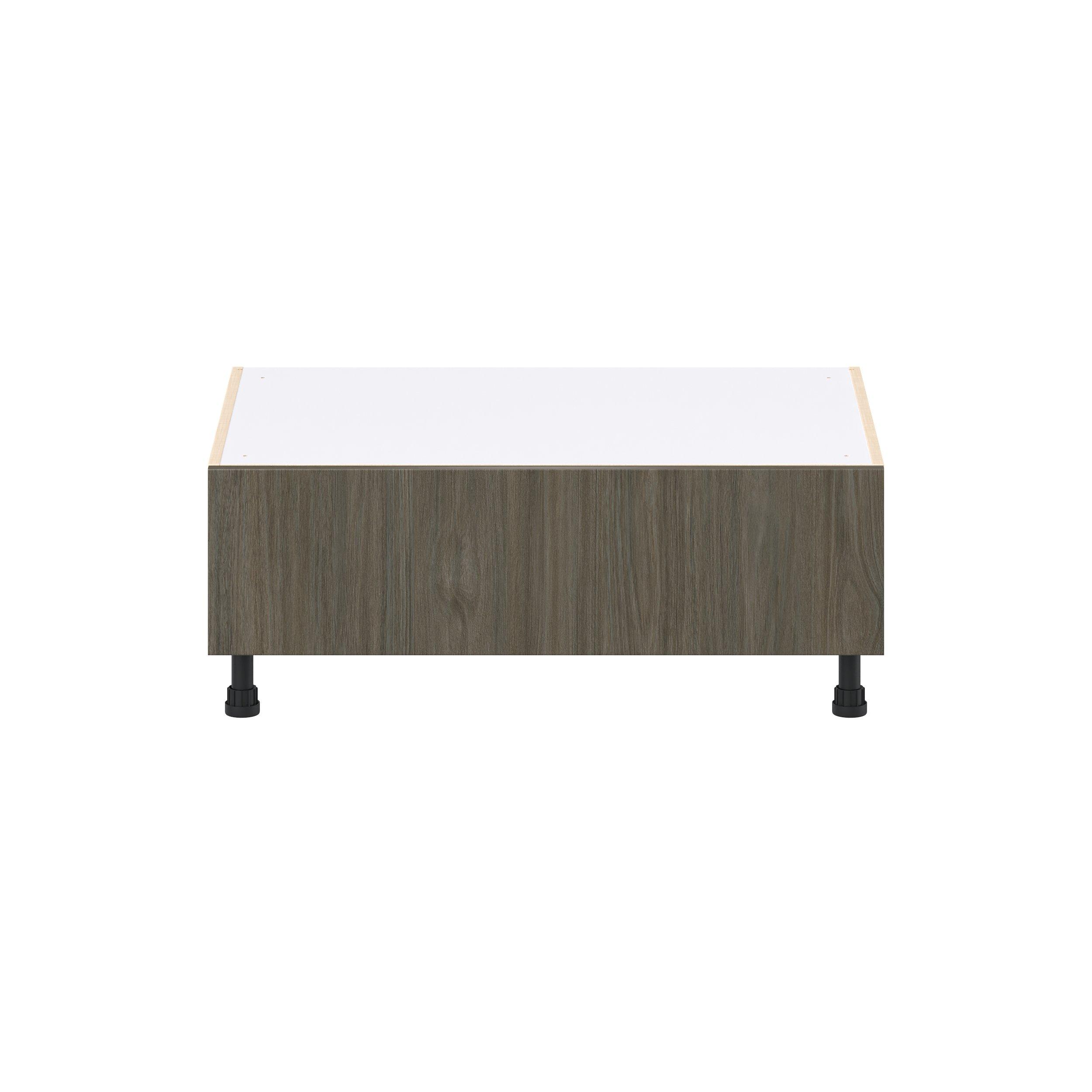 Glenwood 36 in. Burnt Walnut Window Seat Base Cabinet