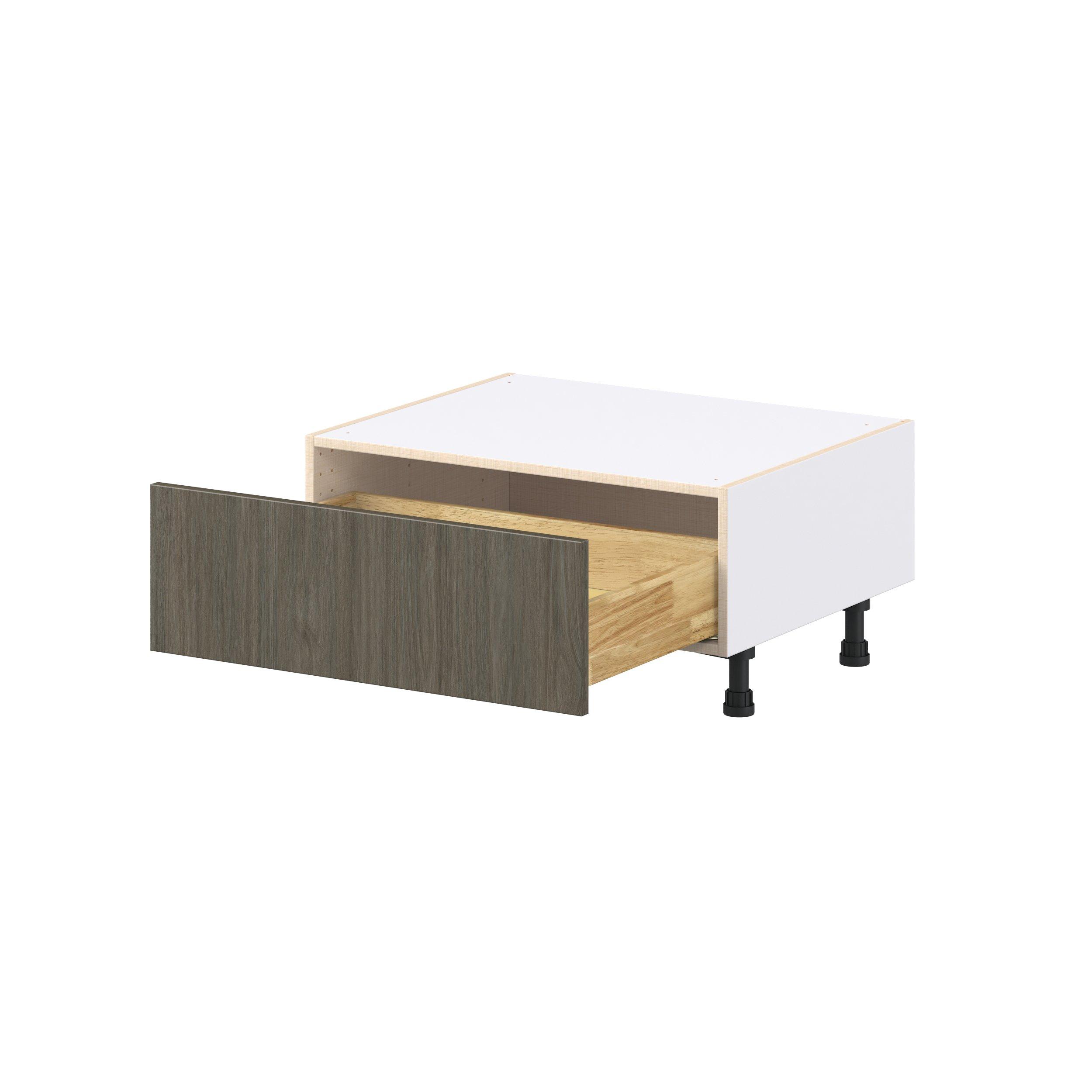 Glenwood 30 in. Burnt Walnut Window Seat Base Cabinet