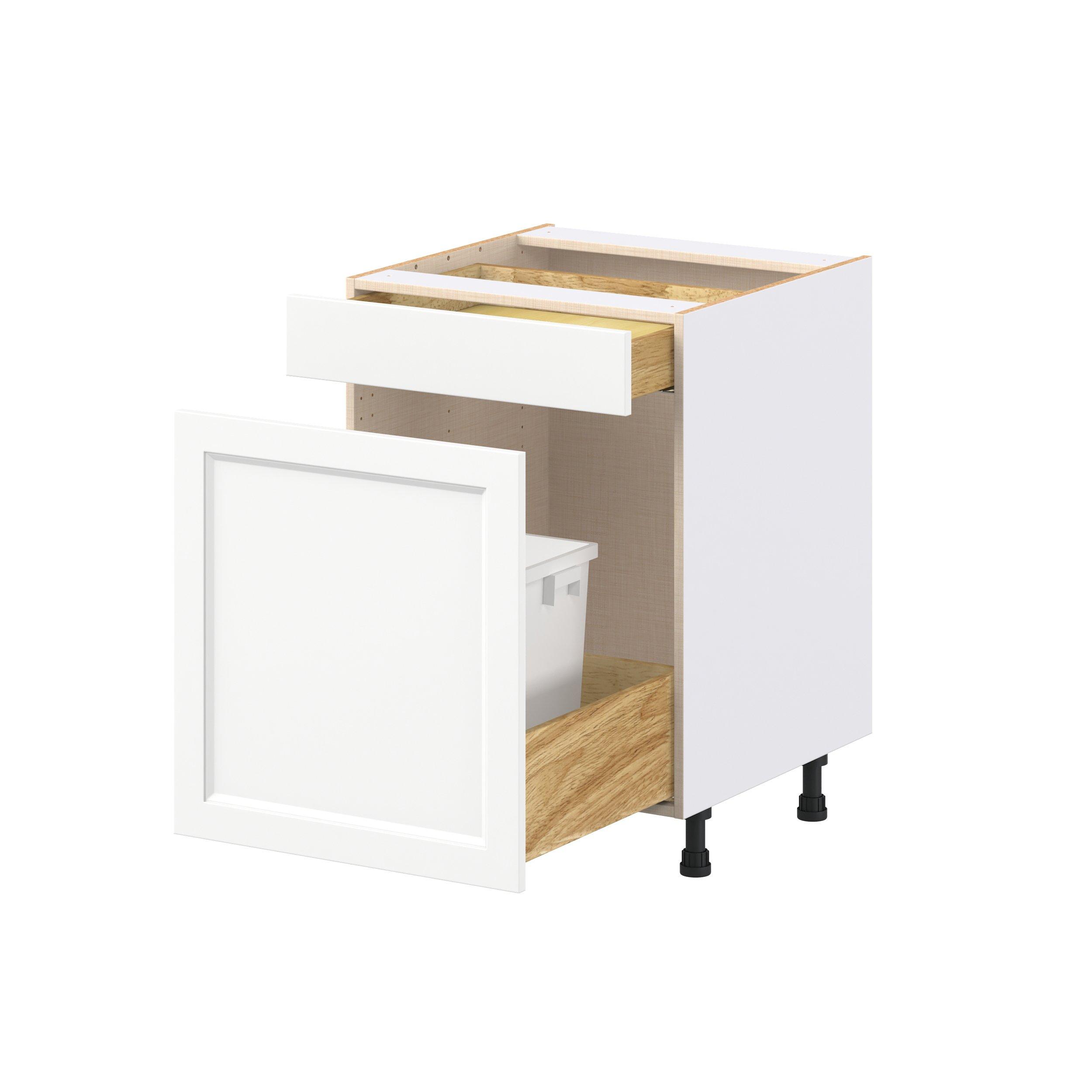 Peachtree 24 in. Painted Bright White Pull-Out Base Cabinet