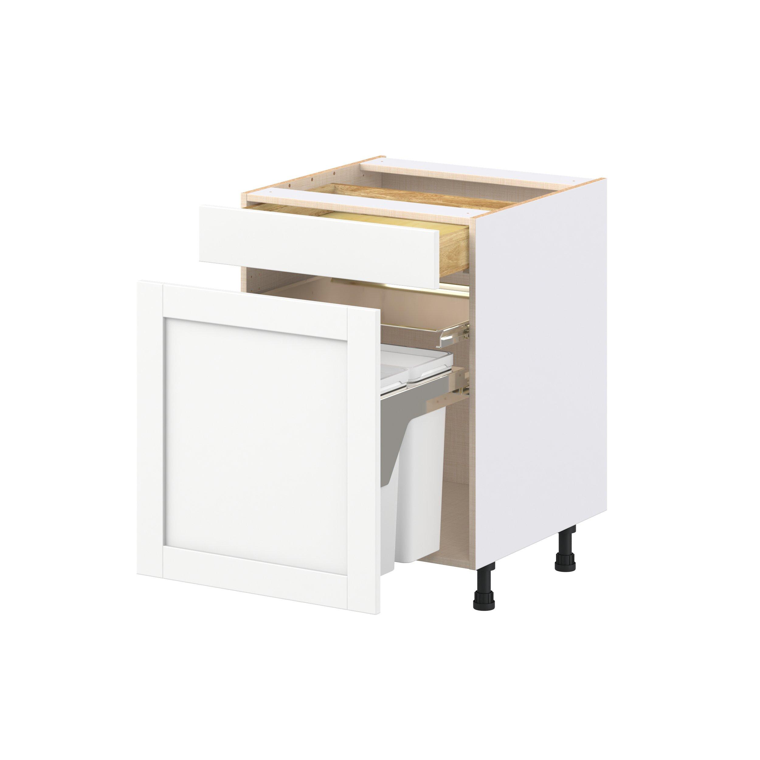 Summerhill 2 Drawer Trash Can Pull Out Base Cabinet