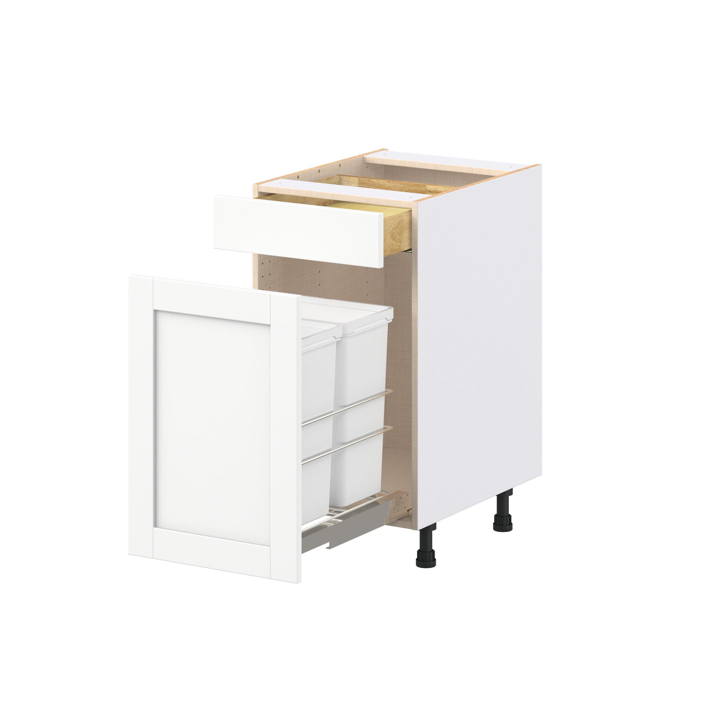 Summerhill 2 Drawer Trash Can Pull Out Base Cabinet