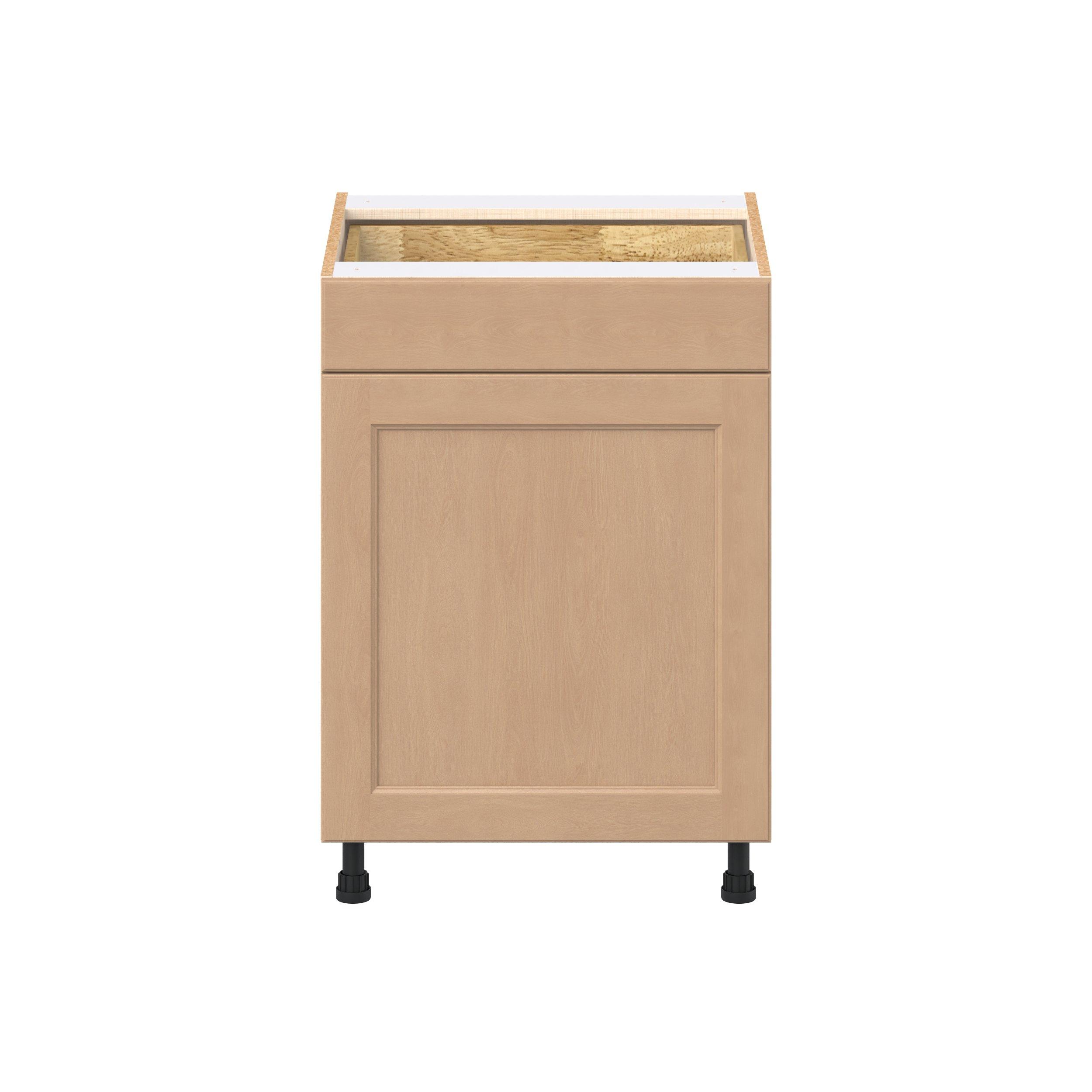 Sugarhill 24 in. Stained Sugar Cookie Trash Can Pull-Out Base Cabinet