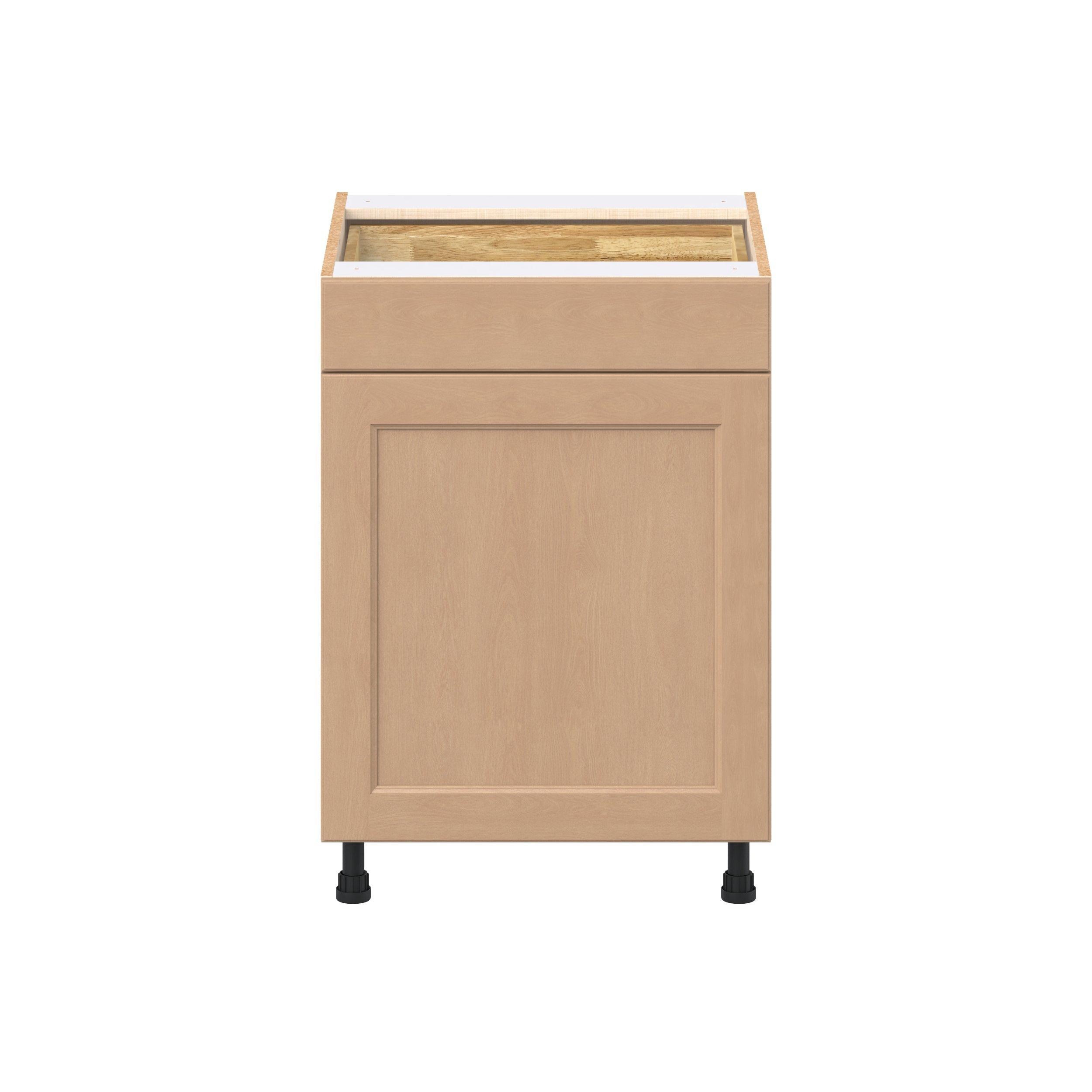 Sugarhill 24 in. Stained Sugar Cookie Trash Can Pull-Out Base Cabinet