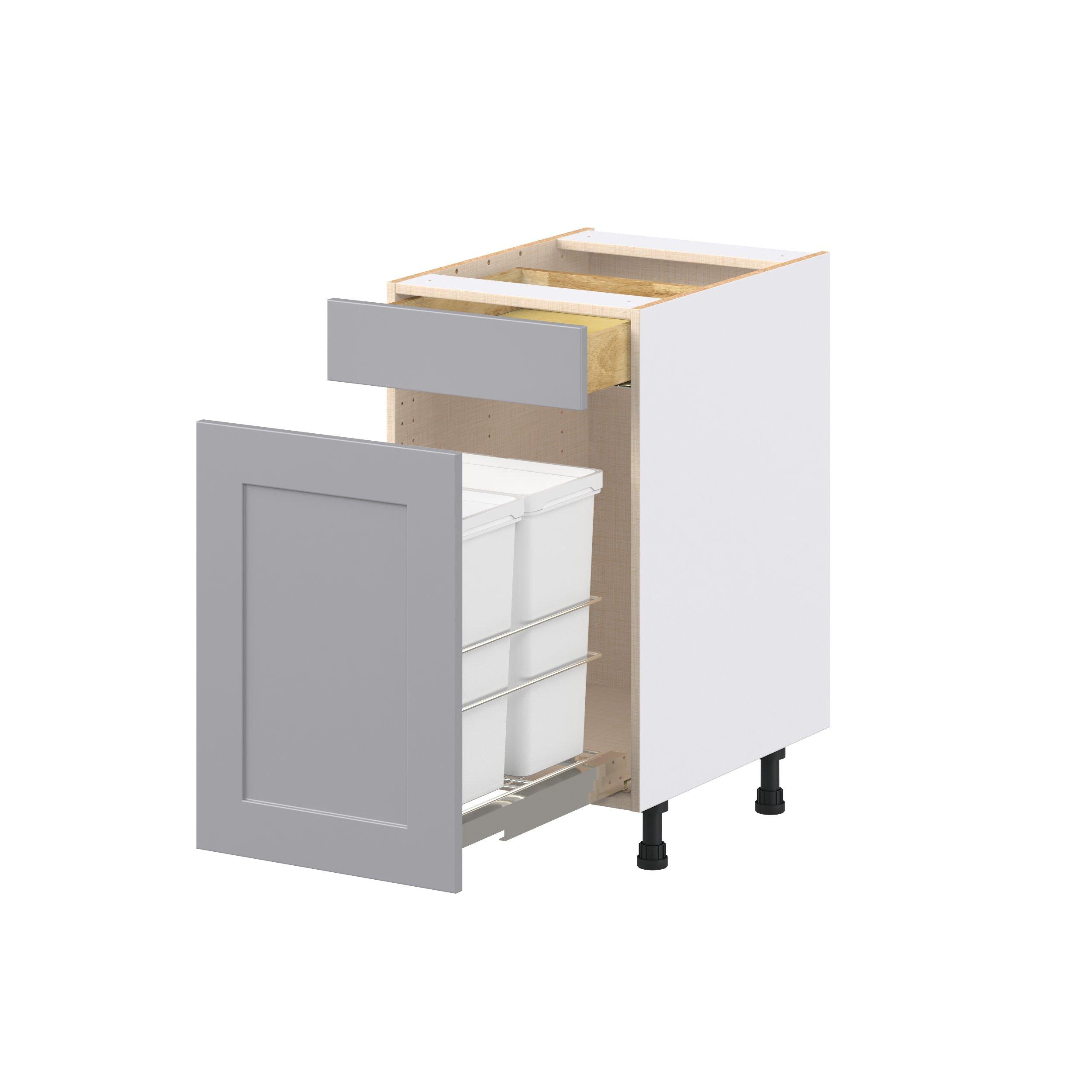 Candler 2 Drawer Trash Can Pull Out Base Cabinet