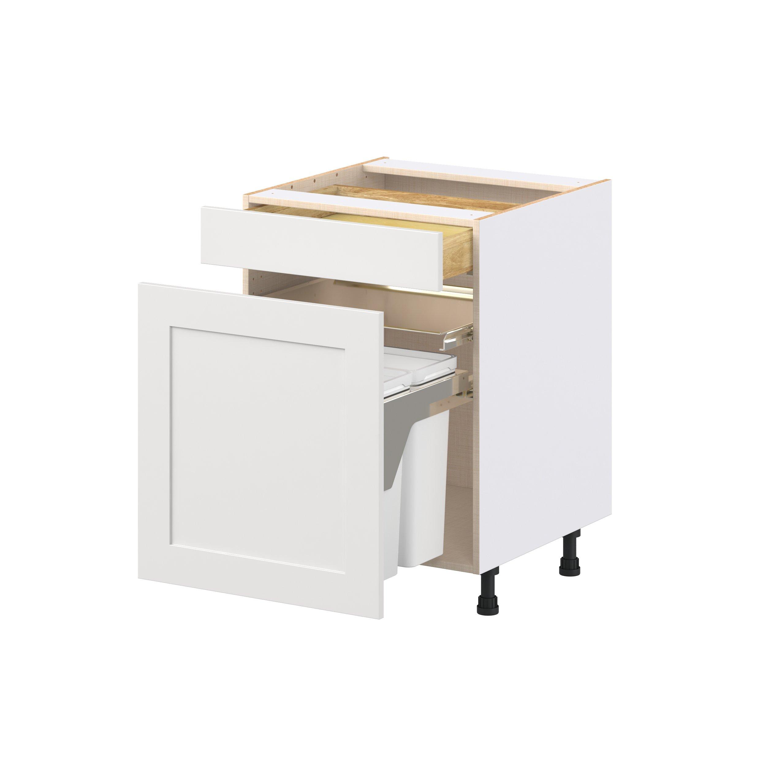Candler 2 Drawer Trash Can Pull Out Base Cabinet