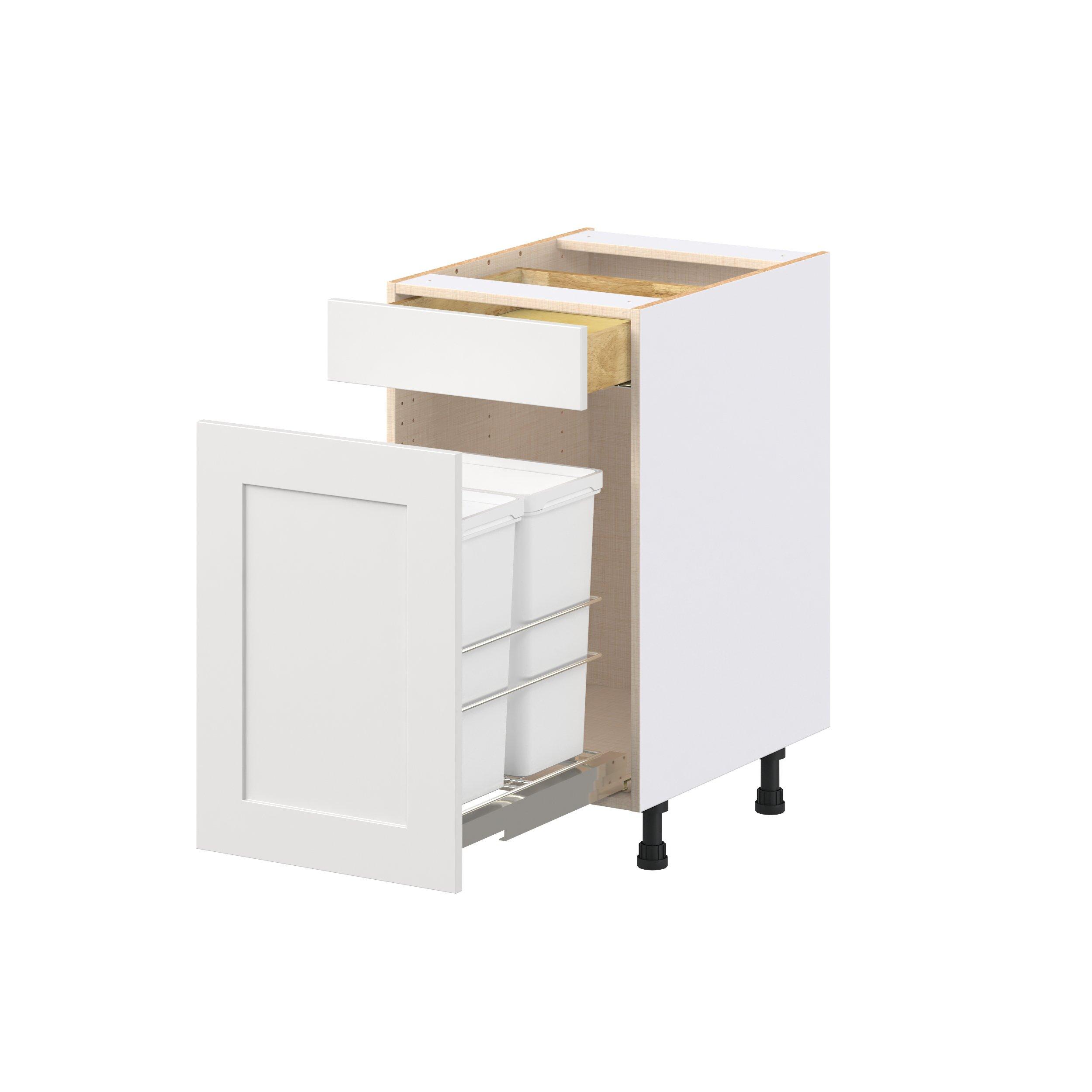Candler 2 Drawer Trash Can Pull Out Base Cabinet