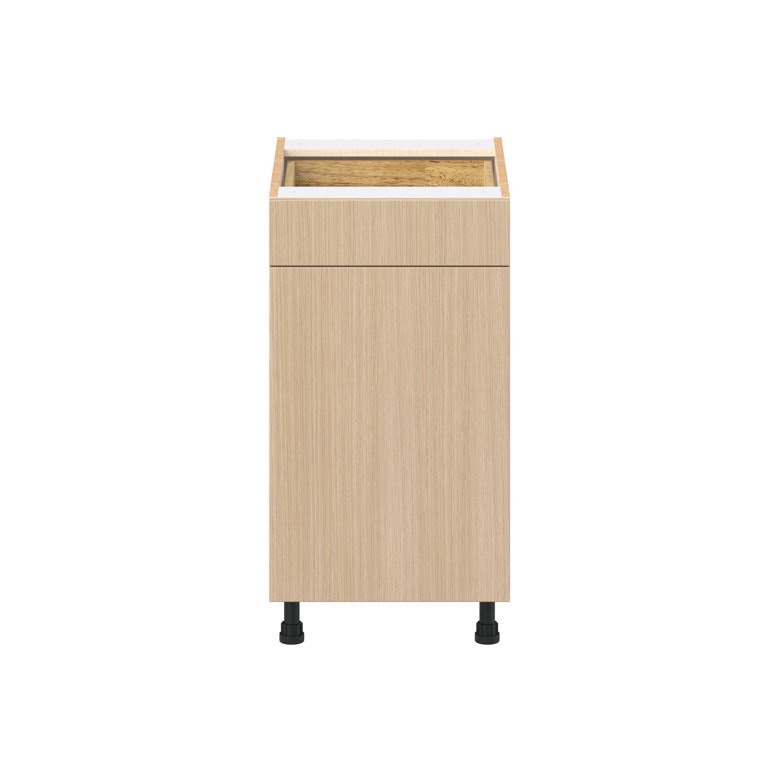 Glenwood 18 in. Mojavi Oak Trash Can Pull-Out Base Cabinet