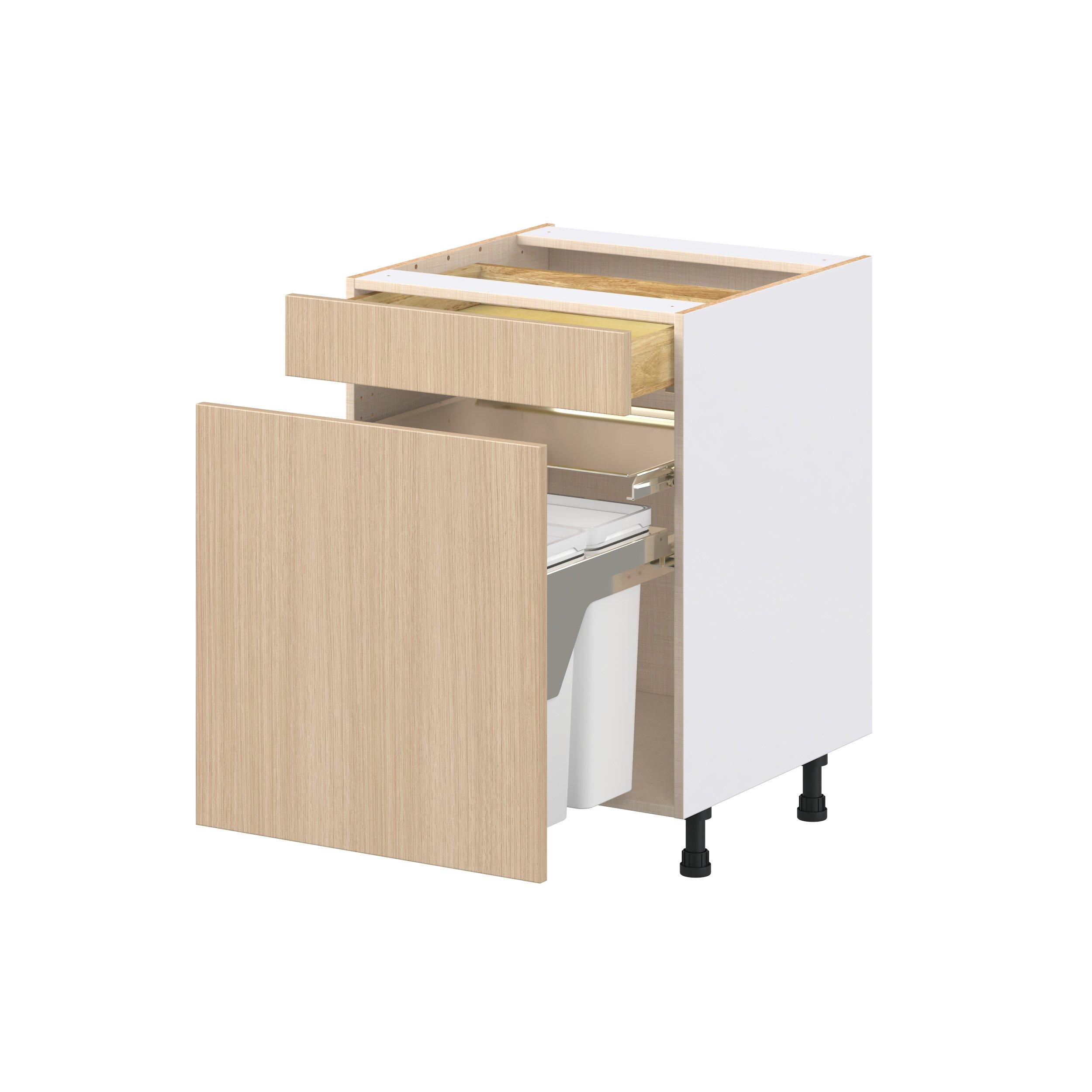 Glenwood 24 in. Mojavi Oak Trash Can Pull-Out Base Cabinet