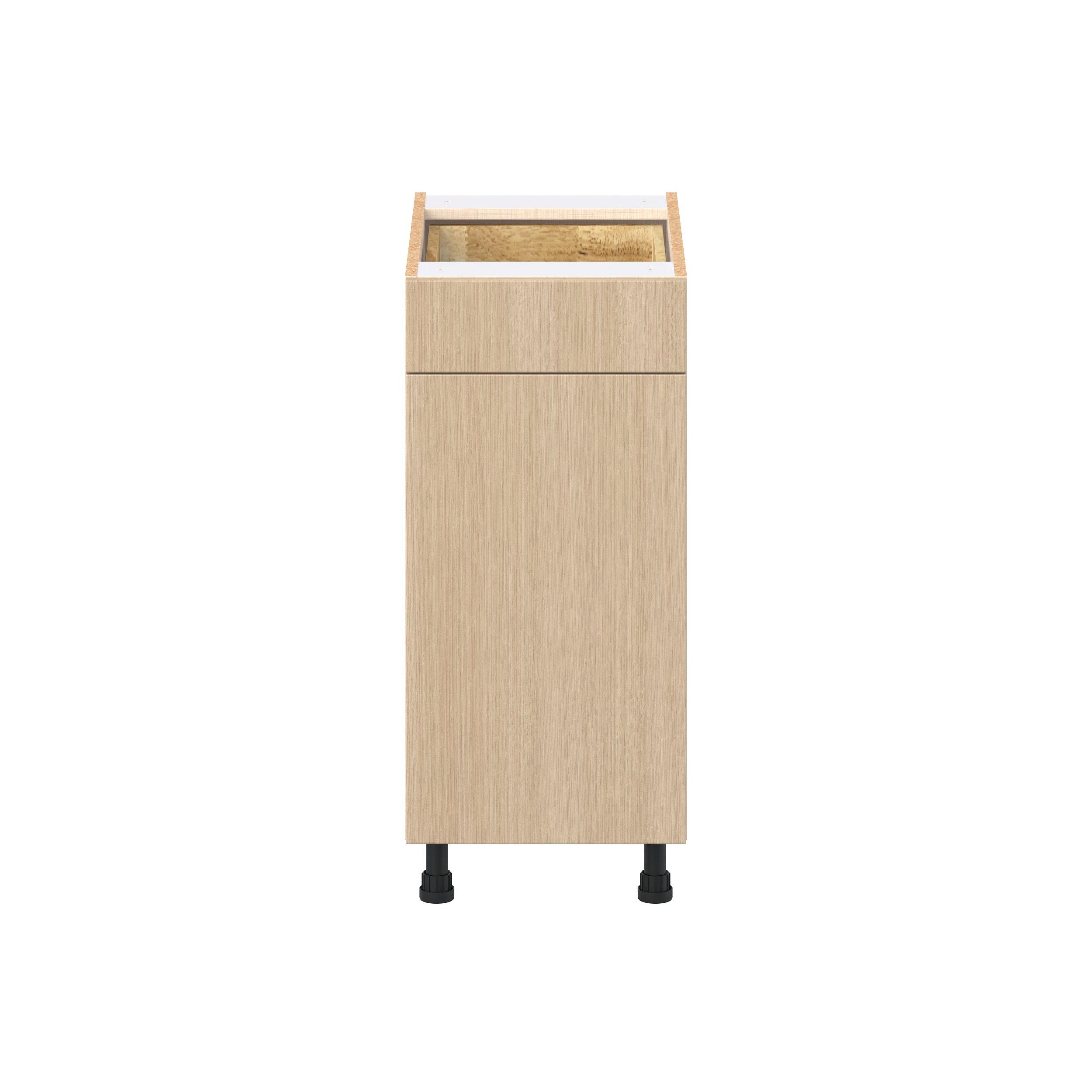 Glenwood 15 in. Mojavi Oak Trash Can Pull-Out Base Cabinet