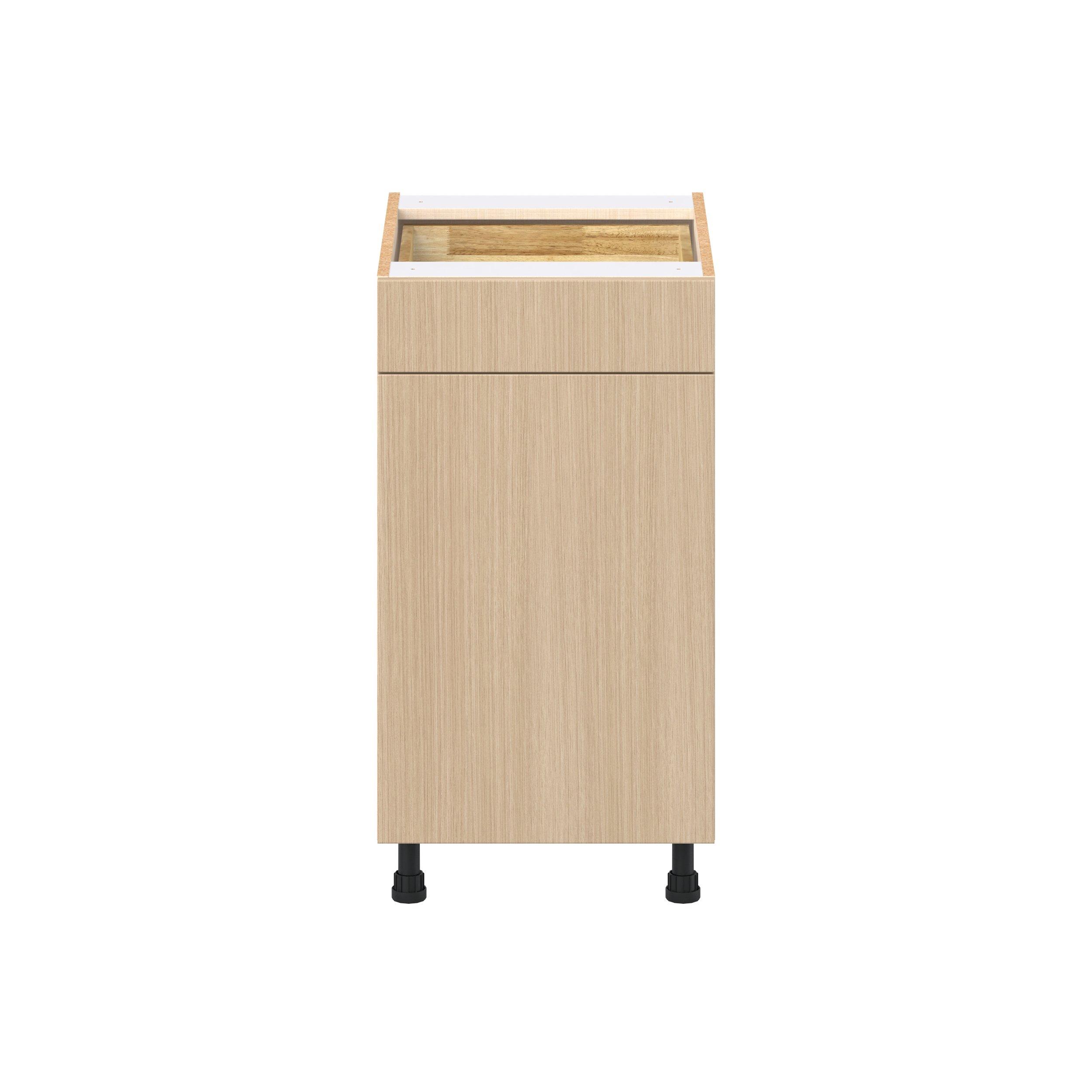Glenwood 18 in. Mojavi Oak Trash Can Pull-Out Base Cabinet