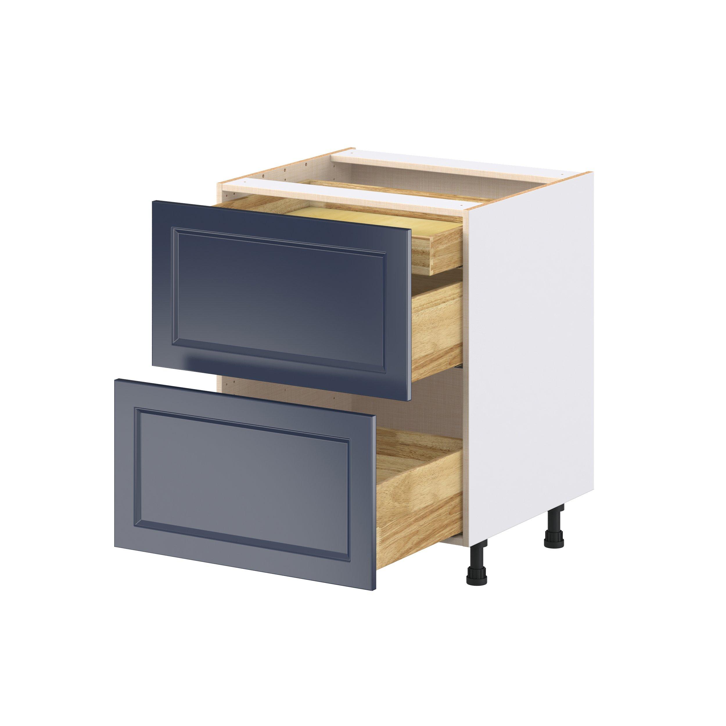 Peachtree 27 in. Painted Midnight Blue Base Cabinet with Inner Pull-Out Drawer