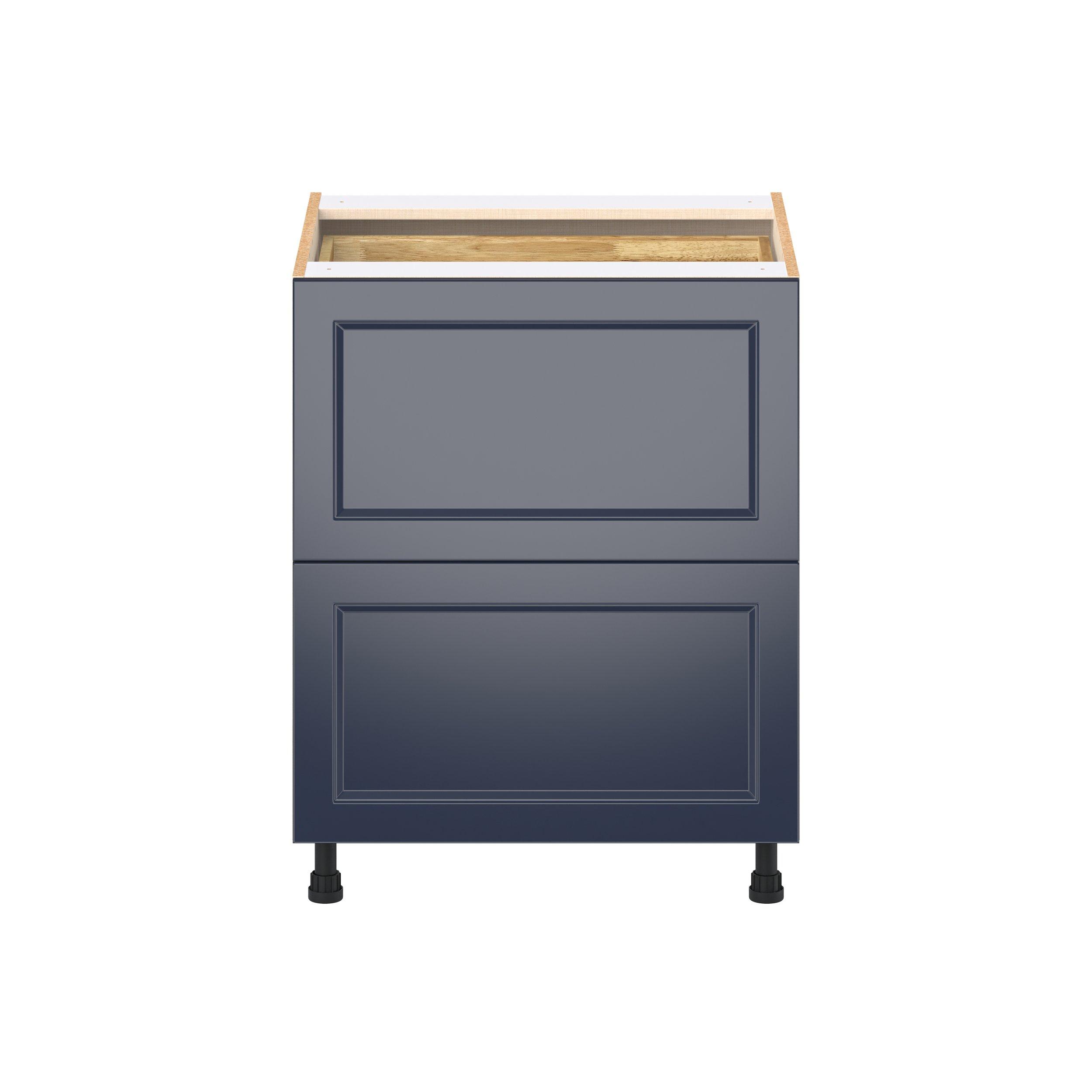Peachtree 27 in. Painted Midnight Blue Base Cabinet with Inner Pull-Out Drawer