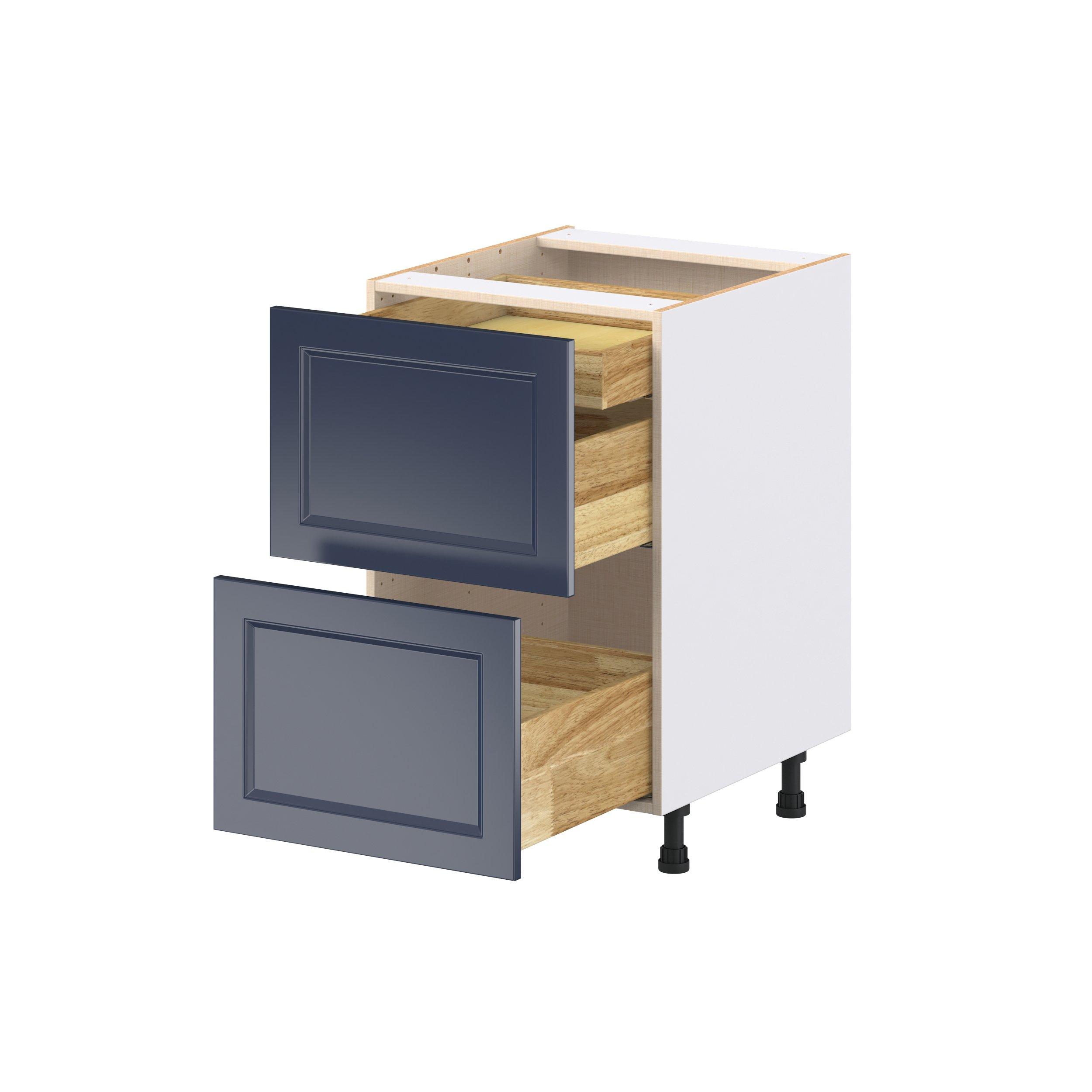 Peachtree 21 in. Painted Midnight Blue Base Cabinet with Inner Pull-Out Drawer