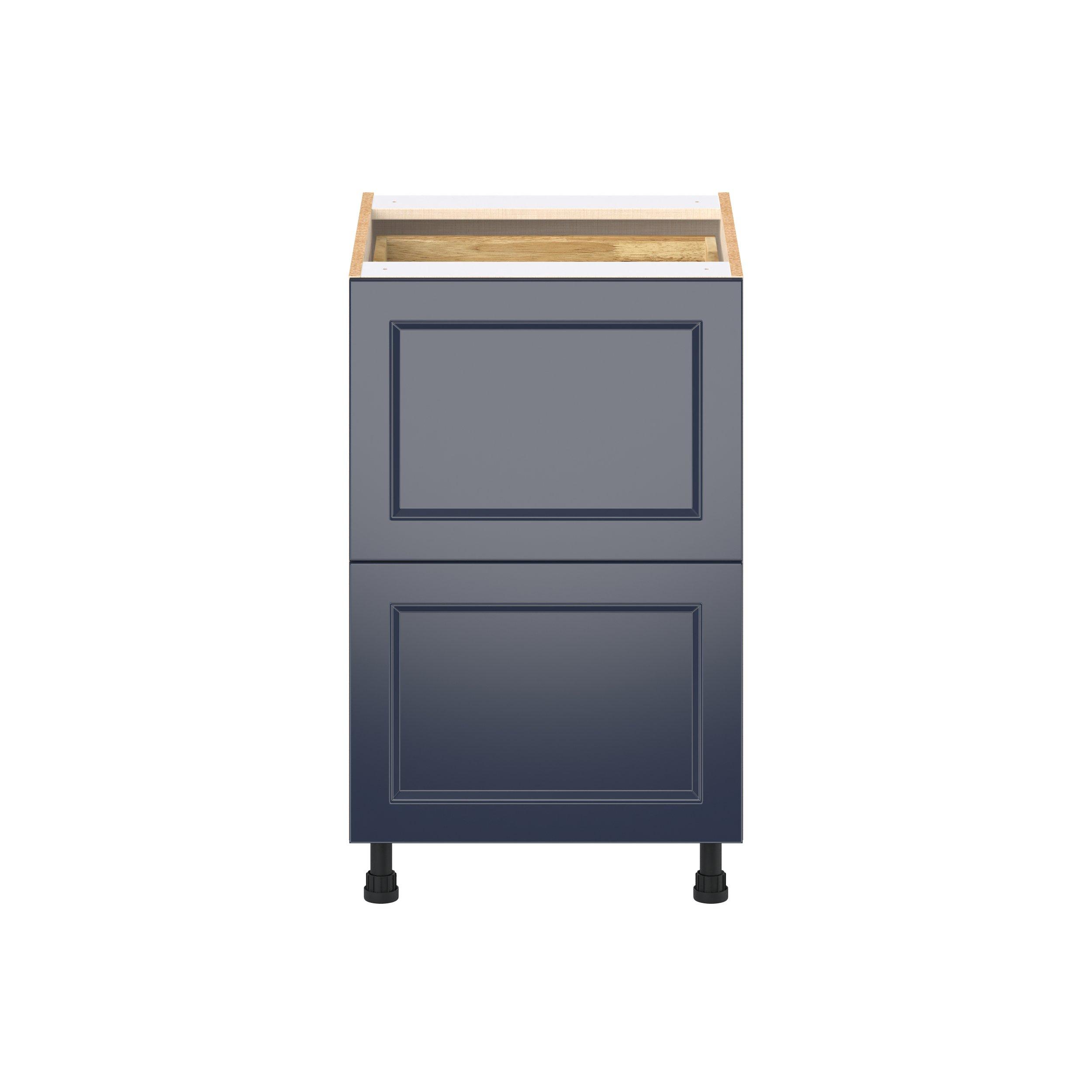 Peachtree 21 in. Painted Midnight Blue Base Cabinet with Inner Pull-Out Drawer