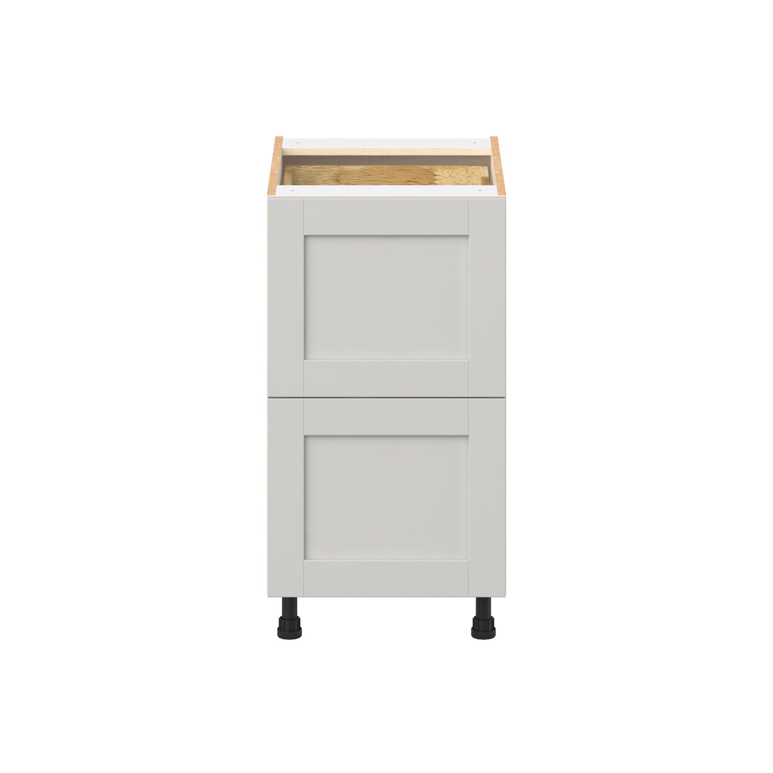 Summerhill 21 in. Light Gray Base Cabinet with Inner Pull-Out Drawer