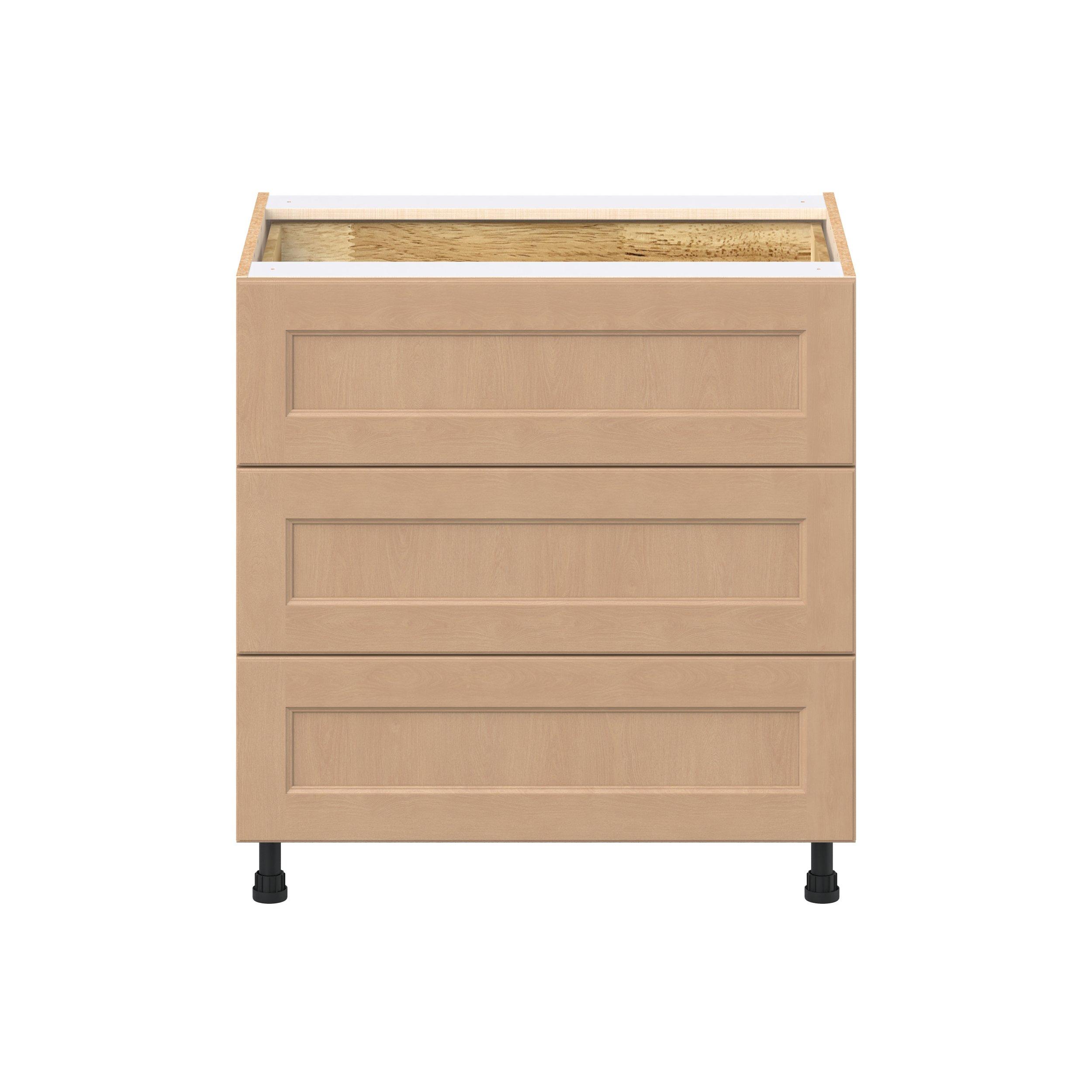 Sugarhill 33 in. Stained Sugar Cookie Base Cabinet with Inner Pull-Out Drawer