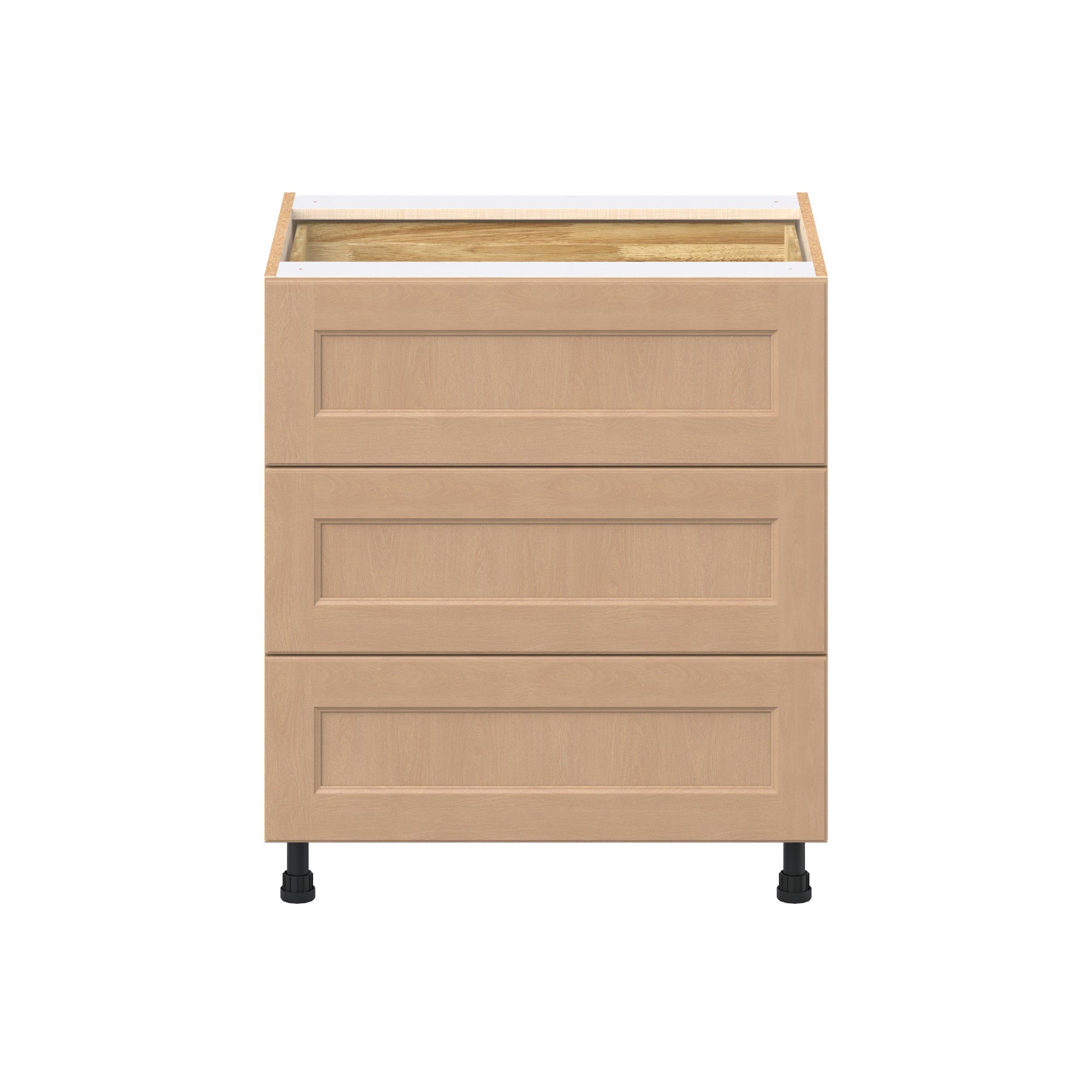 Sugarhill 30 in. Stained Sugar Cookie Base Cabinet with Inner Pull-Out Drawer
