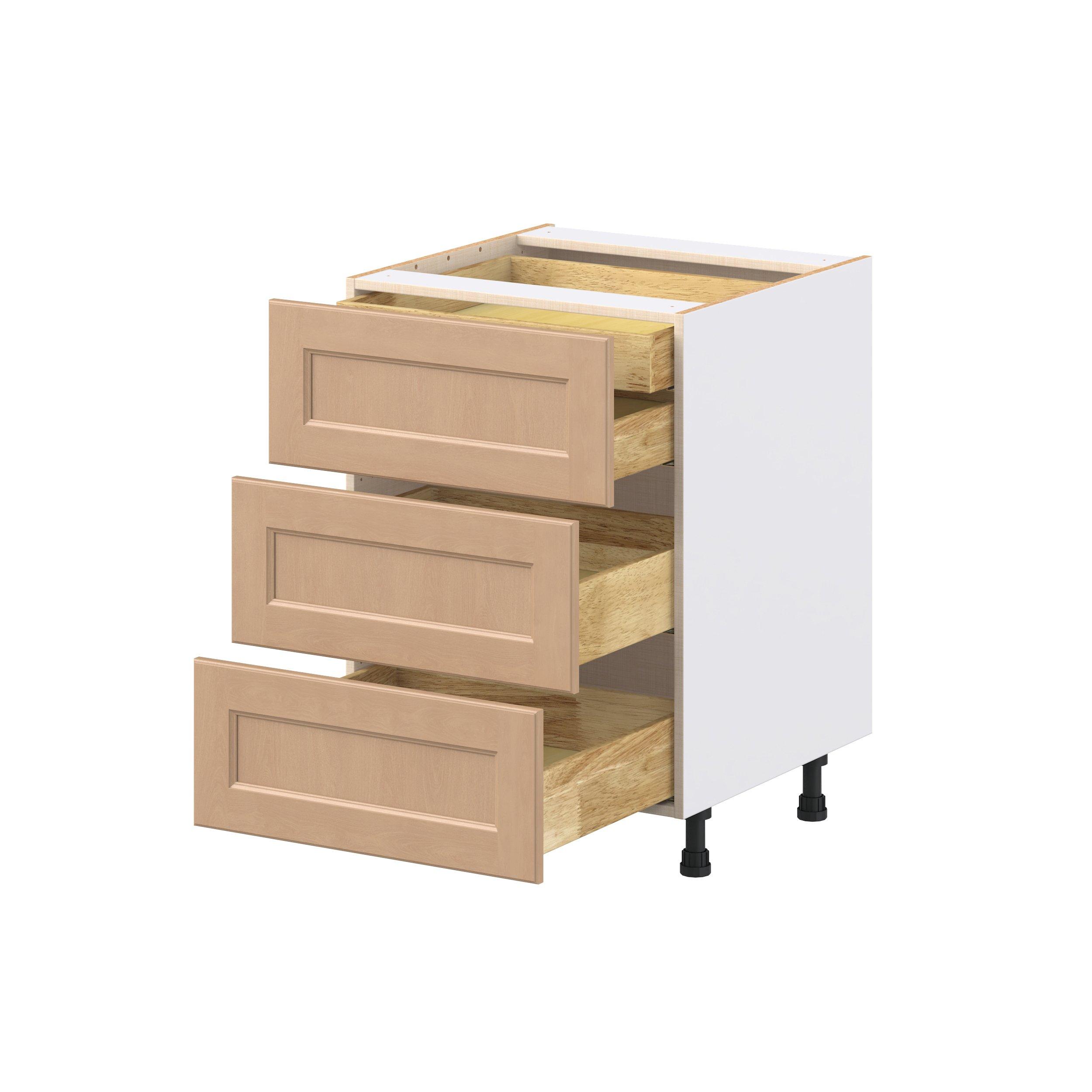 Sugarhill 24 in. Stained Sugar Cookie Base Cabinet with Inner Pull-Out Drawer
