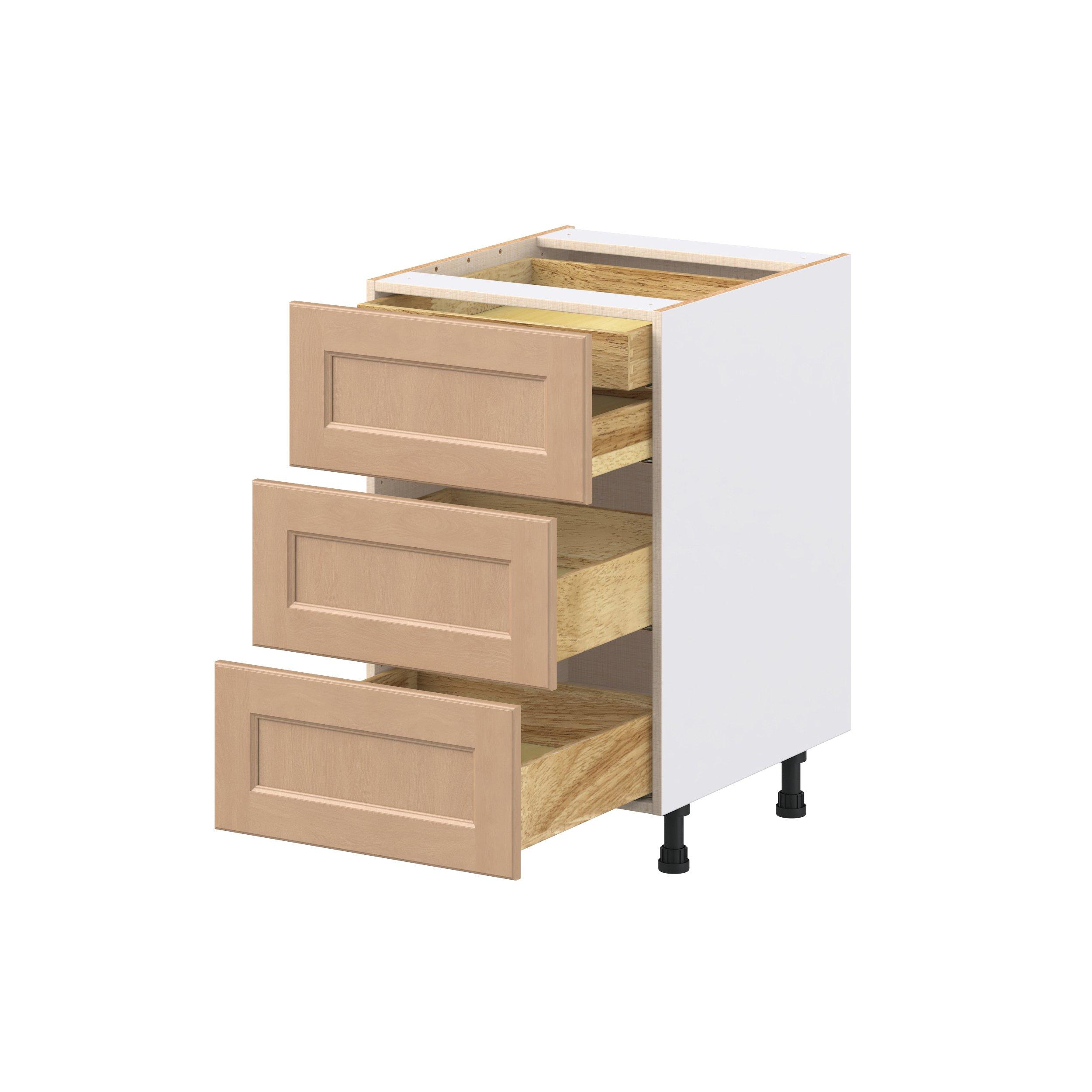 Sugarhill 21 in. Stained Sugar Cookie Base Cabinet with Inner Pull-Out Drawer