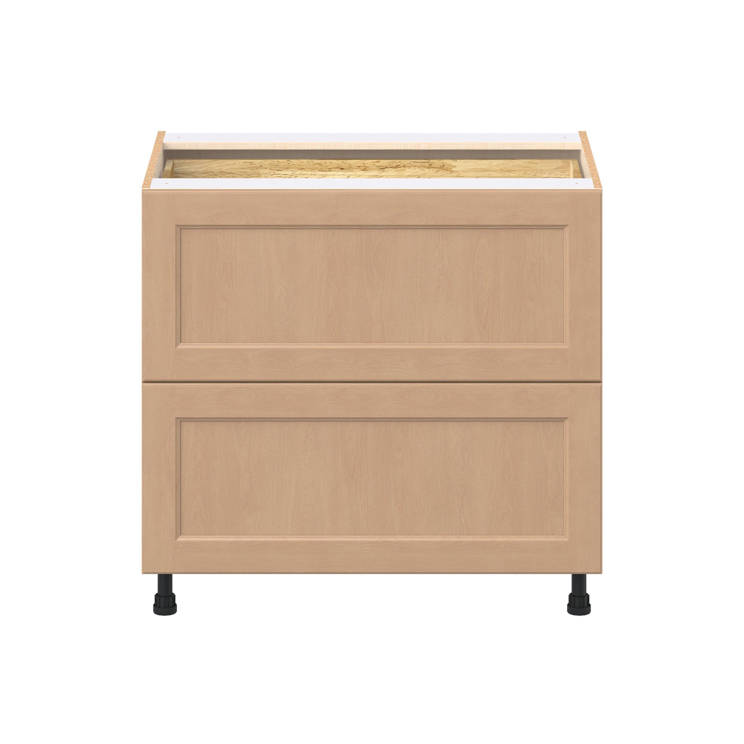Sugarhill 36 in. Stained Sugar Cookie Base Cabinet with Inner Pull-Out Drawer