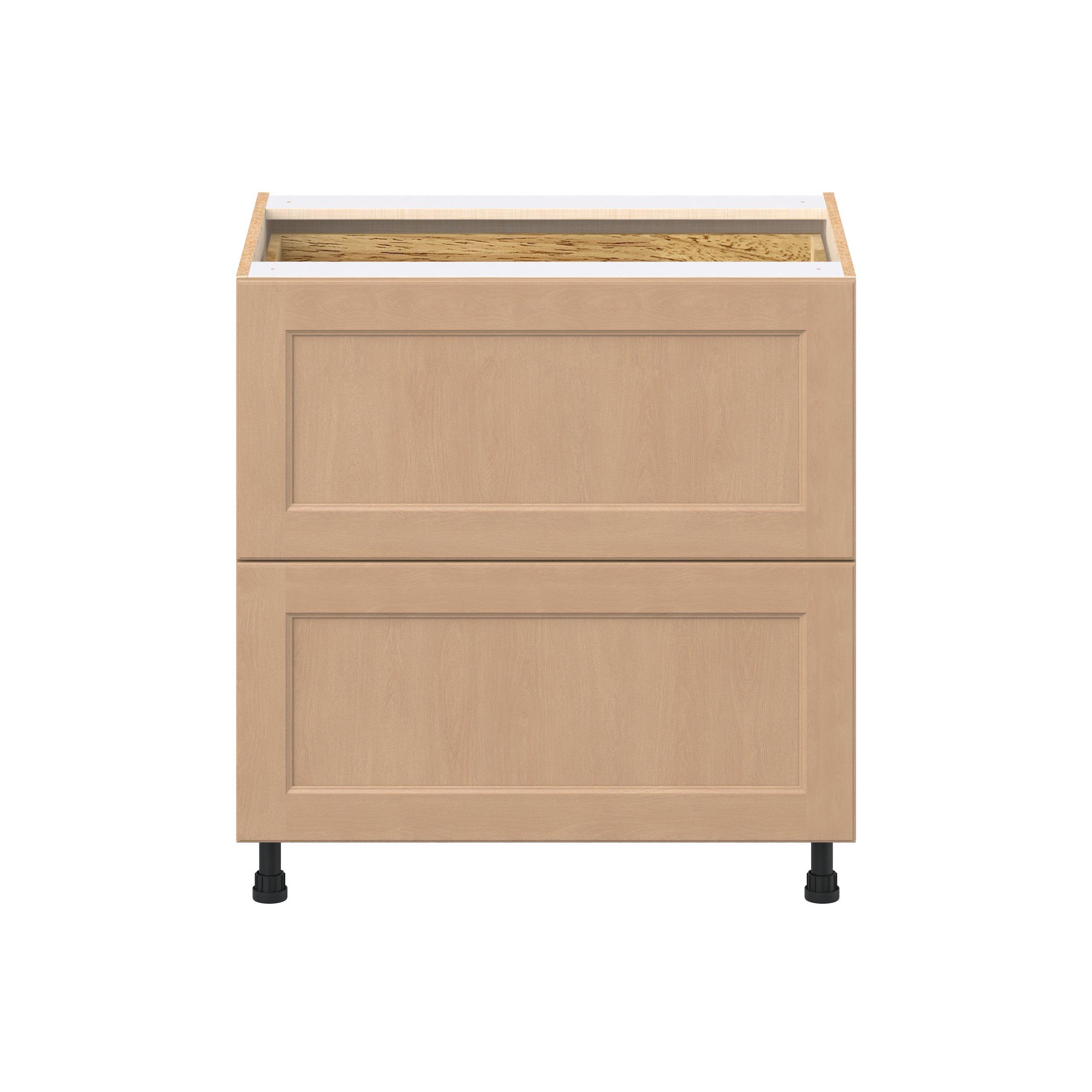 Sugarhill 33 in. Stained Sugar Cookie Base Cabinet with Inner Pull-Out Drawer