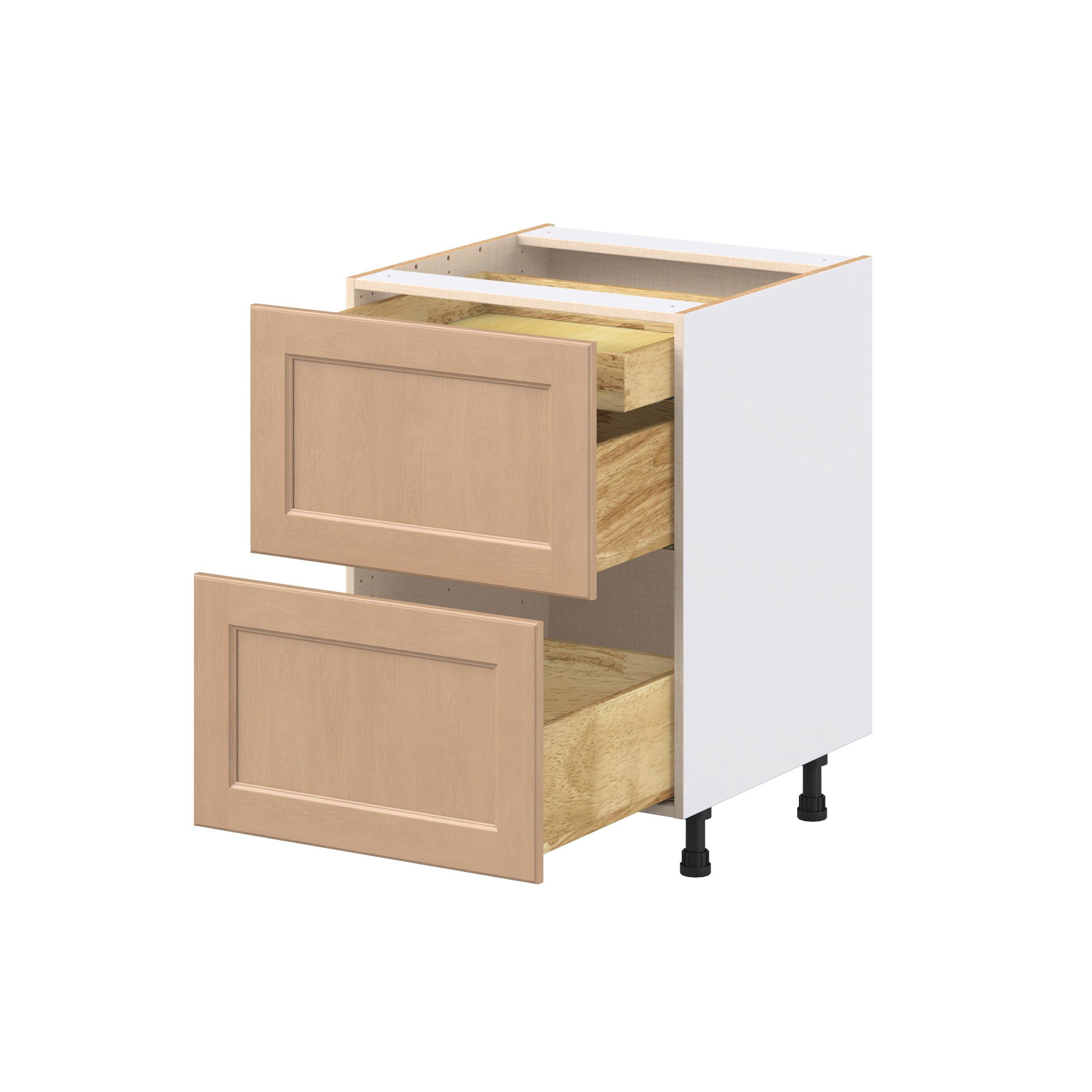 Sugarhill 24 in. Stained Sugar Cookie Base Cabinet with Inner Pull-Out Drawer
