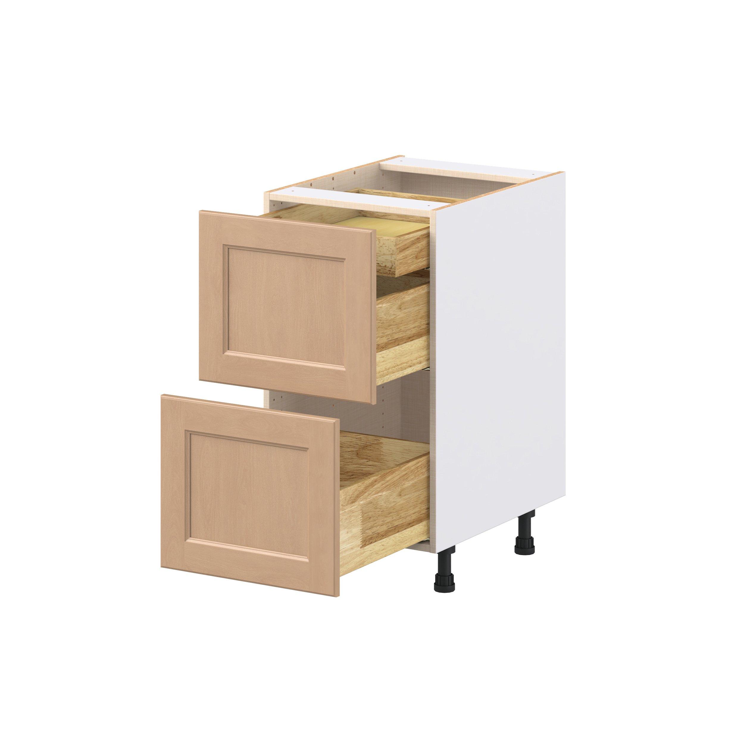 Sugarhill 18 in. Stained Sugar Cookie Base Cabinet with Inner Pull-Out Drawer