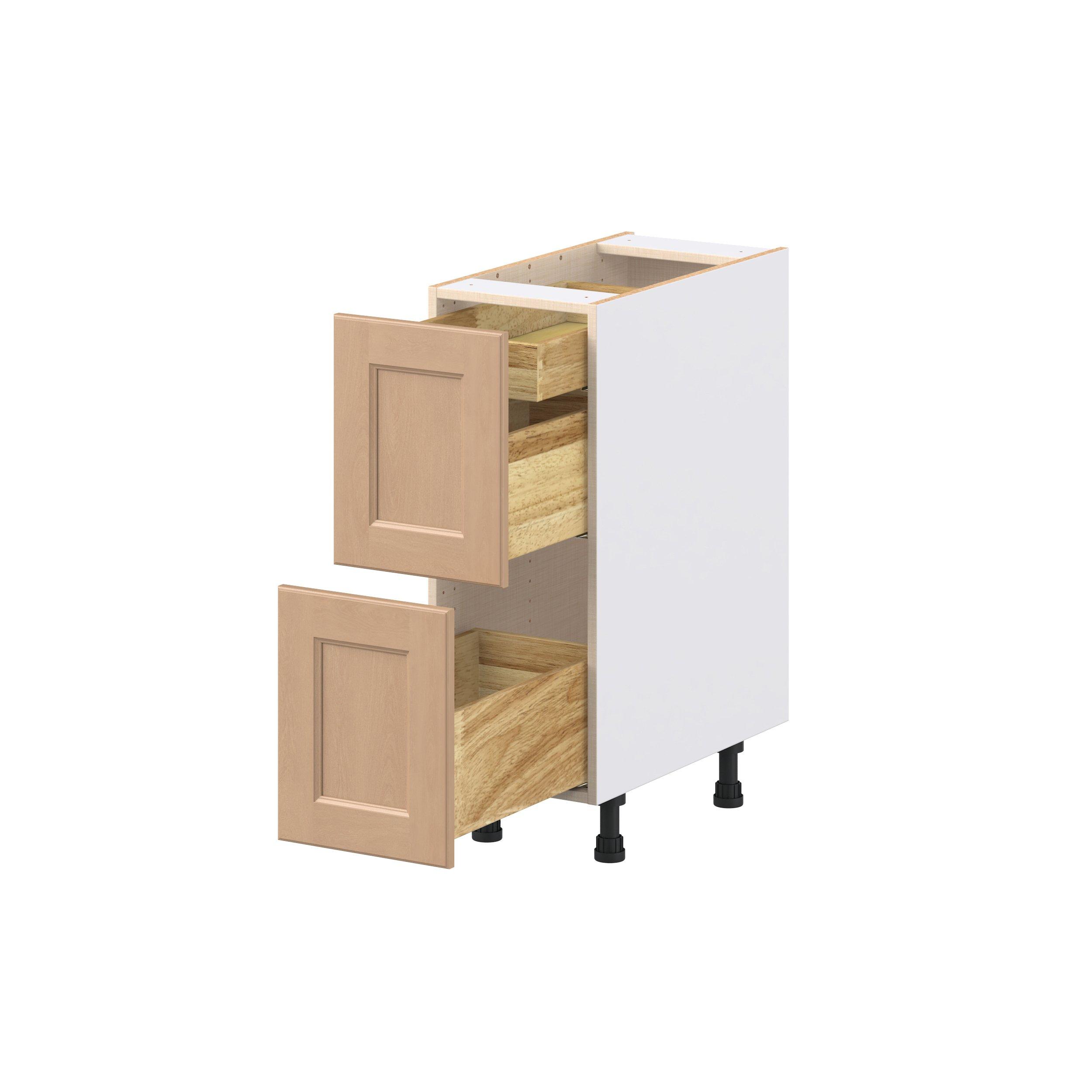 Sugarhill 12 in. Stained Sugar Cookie Base Cabinet with Inner Pull-Out Drawer