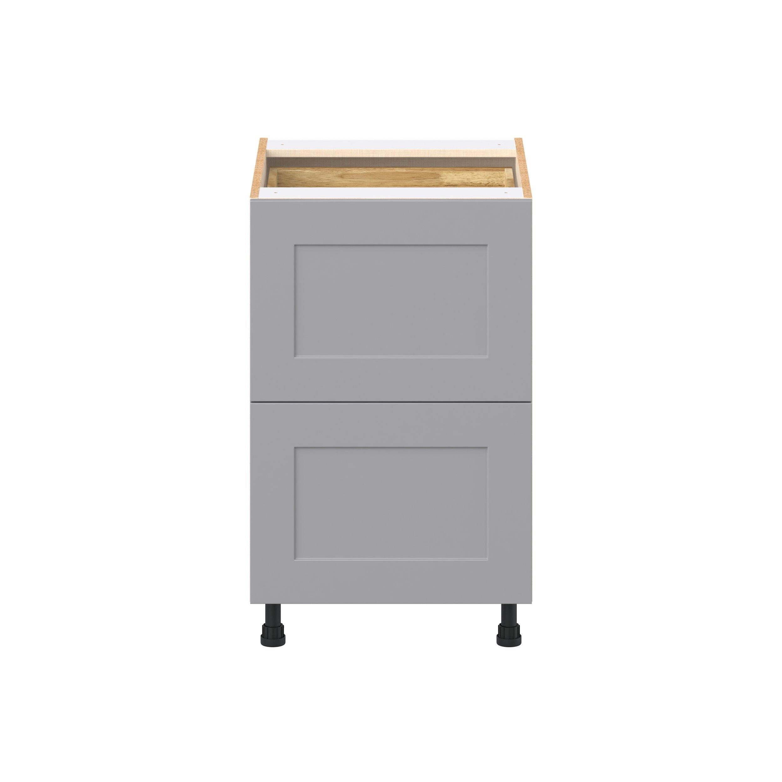 Candler 21 in. Painted Slate Gray Base Cabinet with Inner Pull-Out Drawer