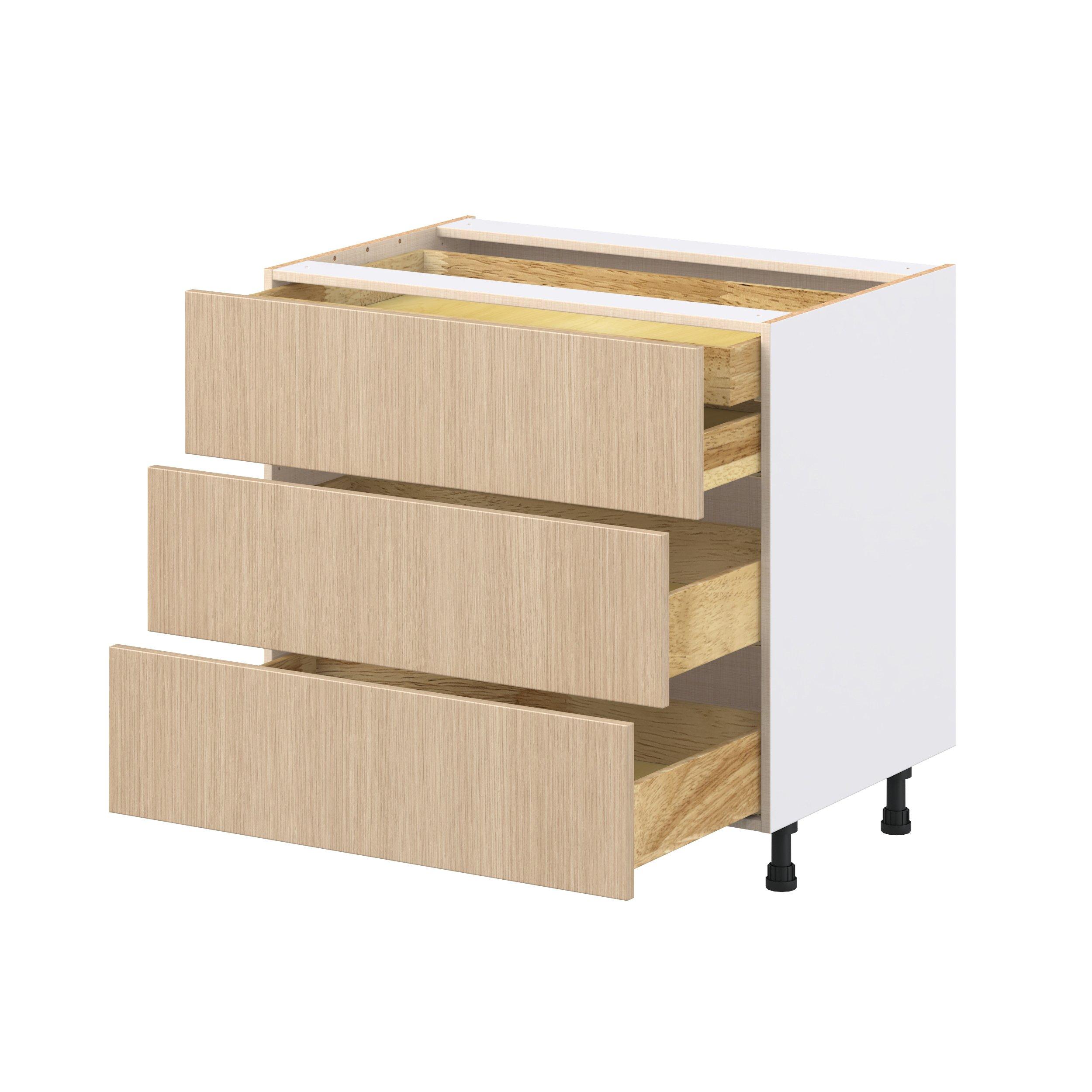Glenwood 36 in. Mojavi Oak Base Cabinet with Inner Pull-Out Drawer