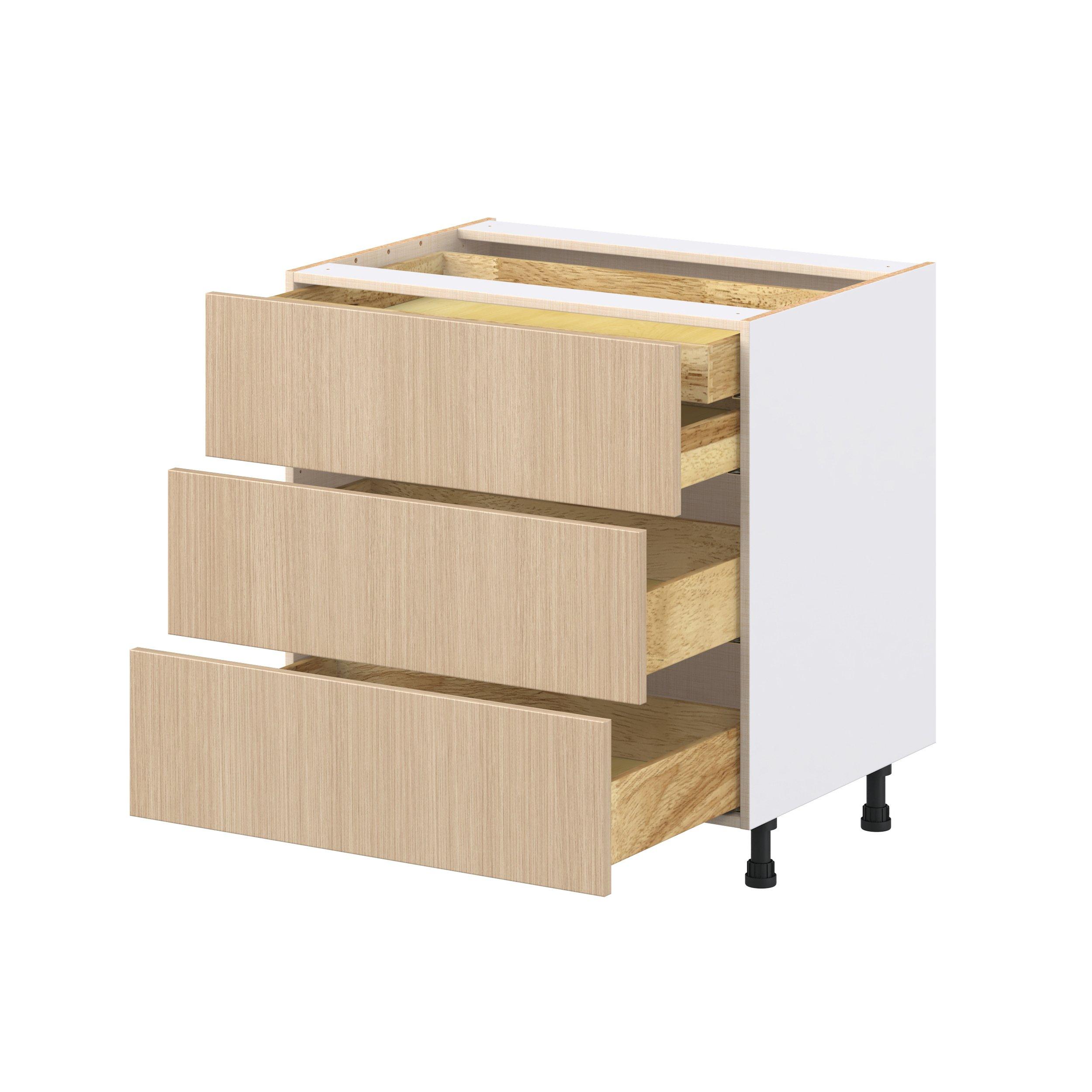 Glenwood 33 in. Mojavi Oak Base Cabinet with Inner Pull-Out Drawer