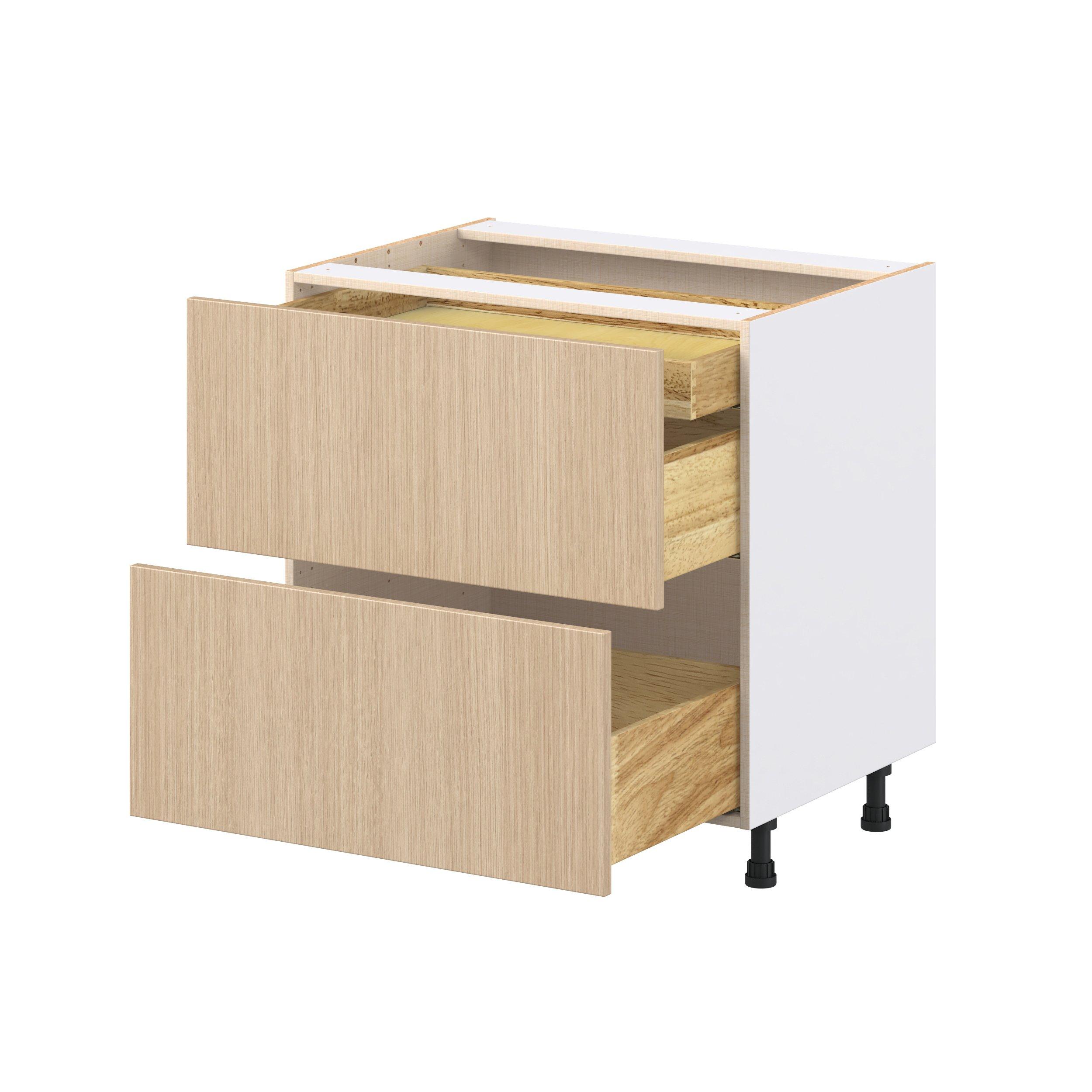Glenwood 33 in. Mojavi Oak Base Cabinet with Inner Pull-Out Drawer