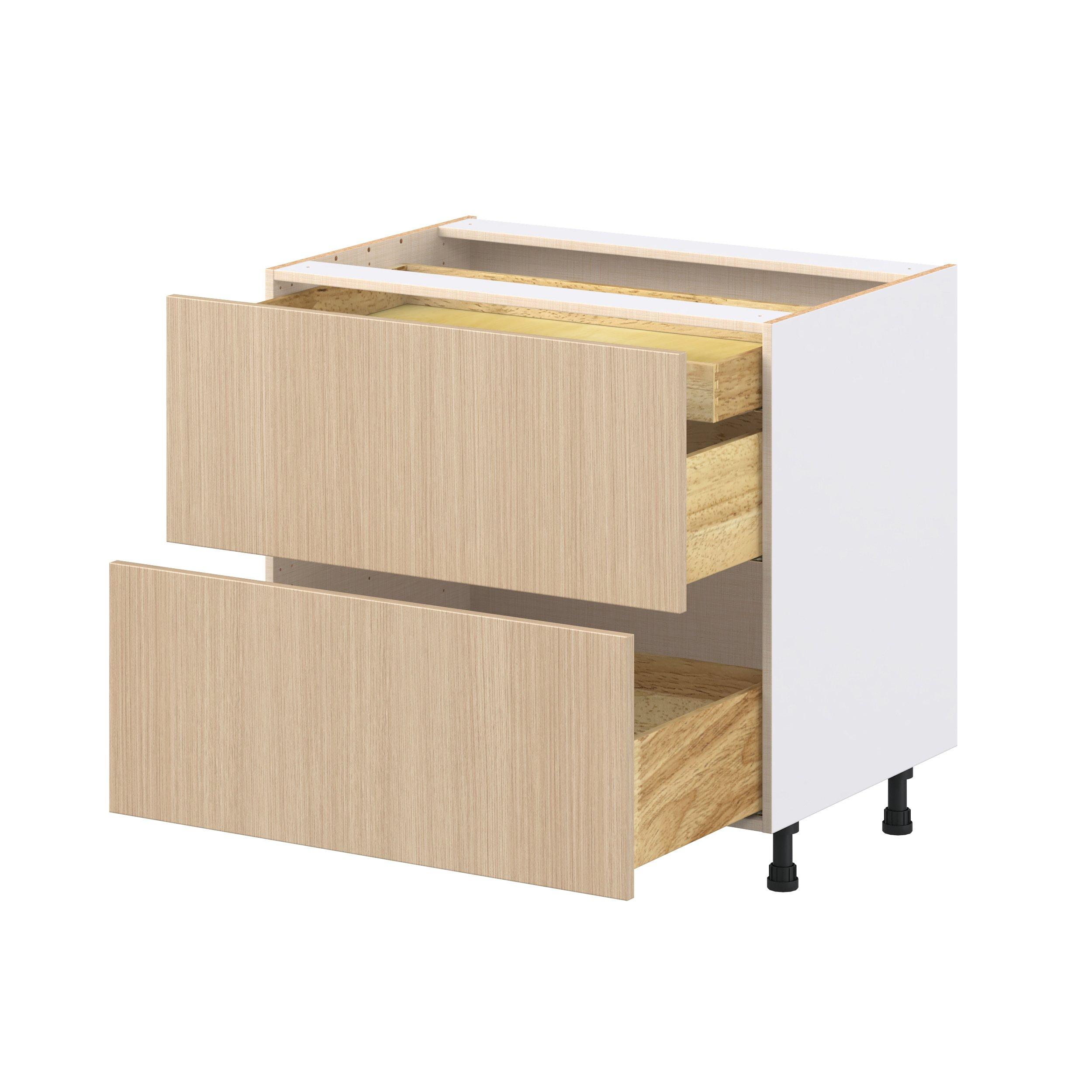 Glenwood 36 in. Mojavi Oak Base Cabinet with Inner Pull-Out Drawer