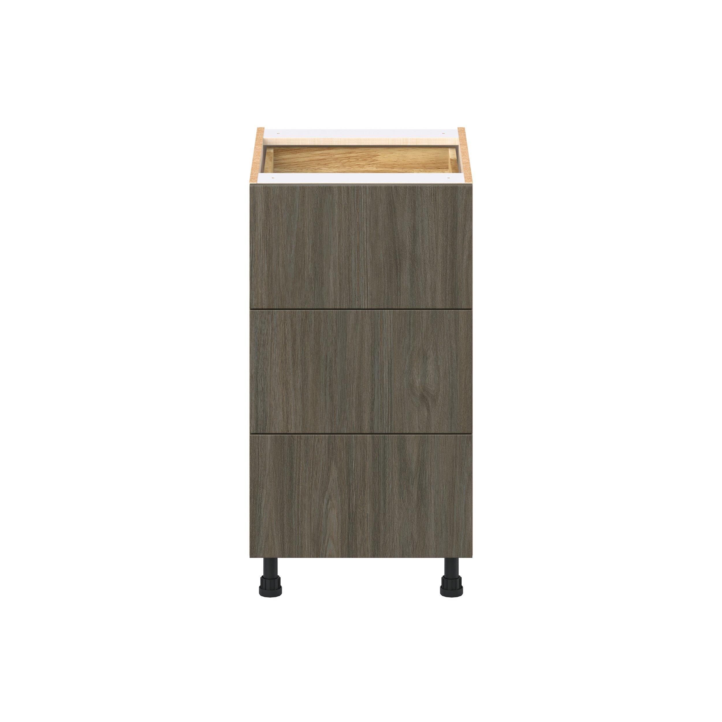 Glenwood 18 in. Burnt Walnut Base Cabinet with Inner Pull-Out Drawer