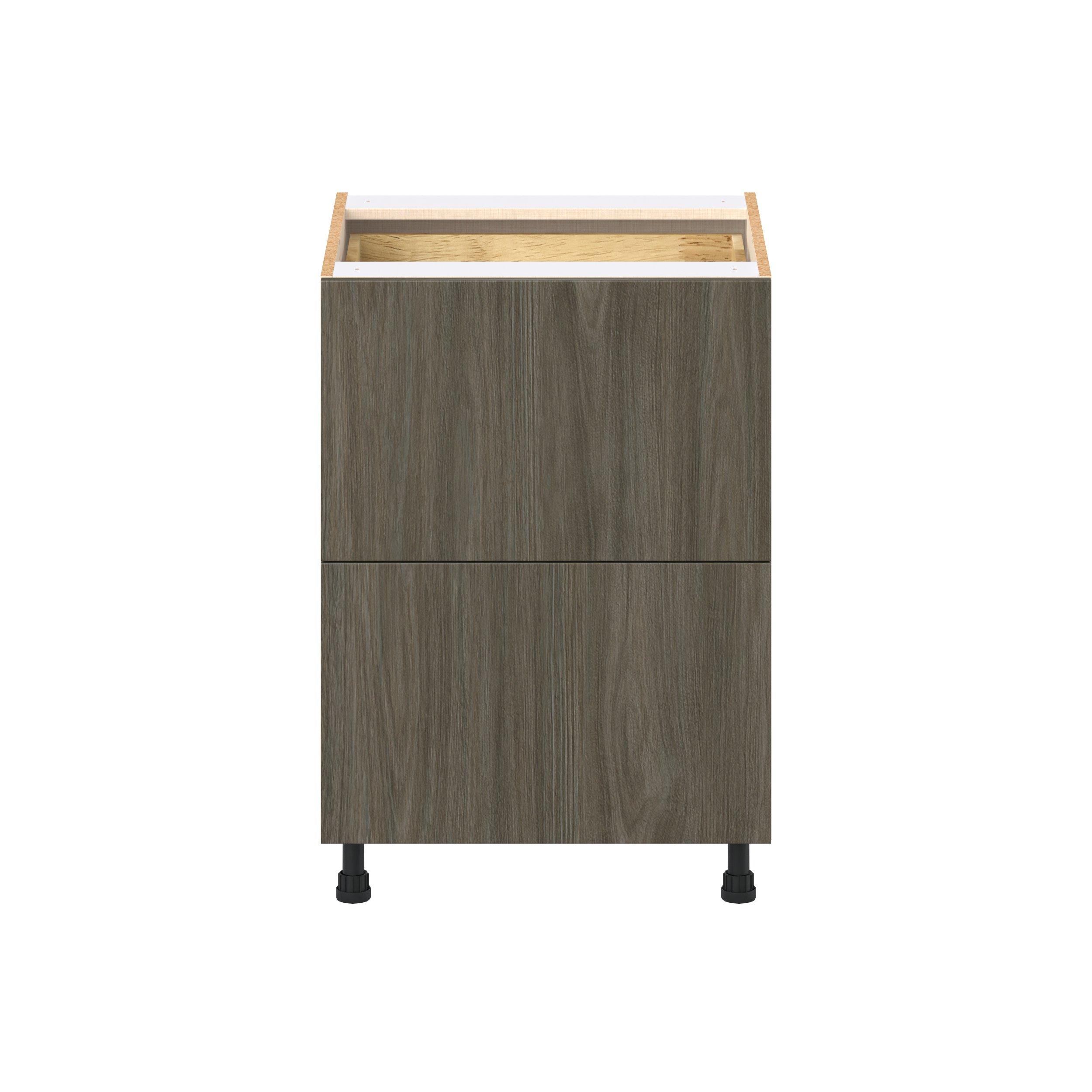 Glenwood 24 in. Burnt Walnut Base Cabinet with Inner Pull-Out Drawer