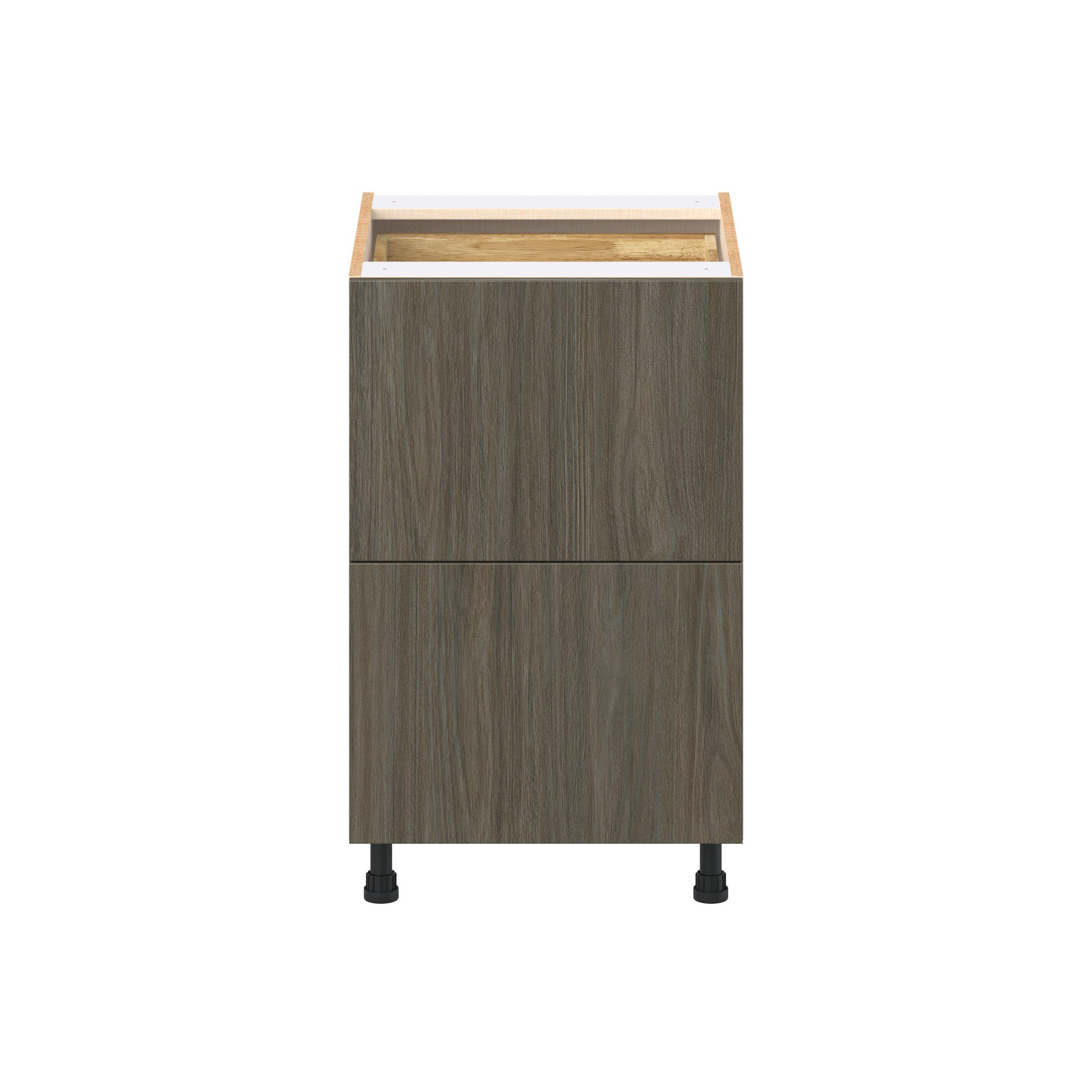 Glenwood 21 in. Burnt Walnut Base Cabinet with Inner Pull-Out Drawer