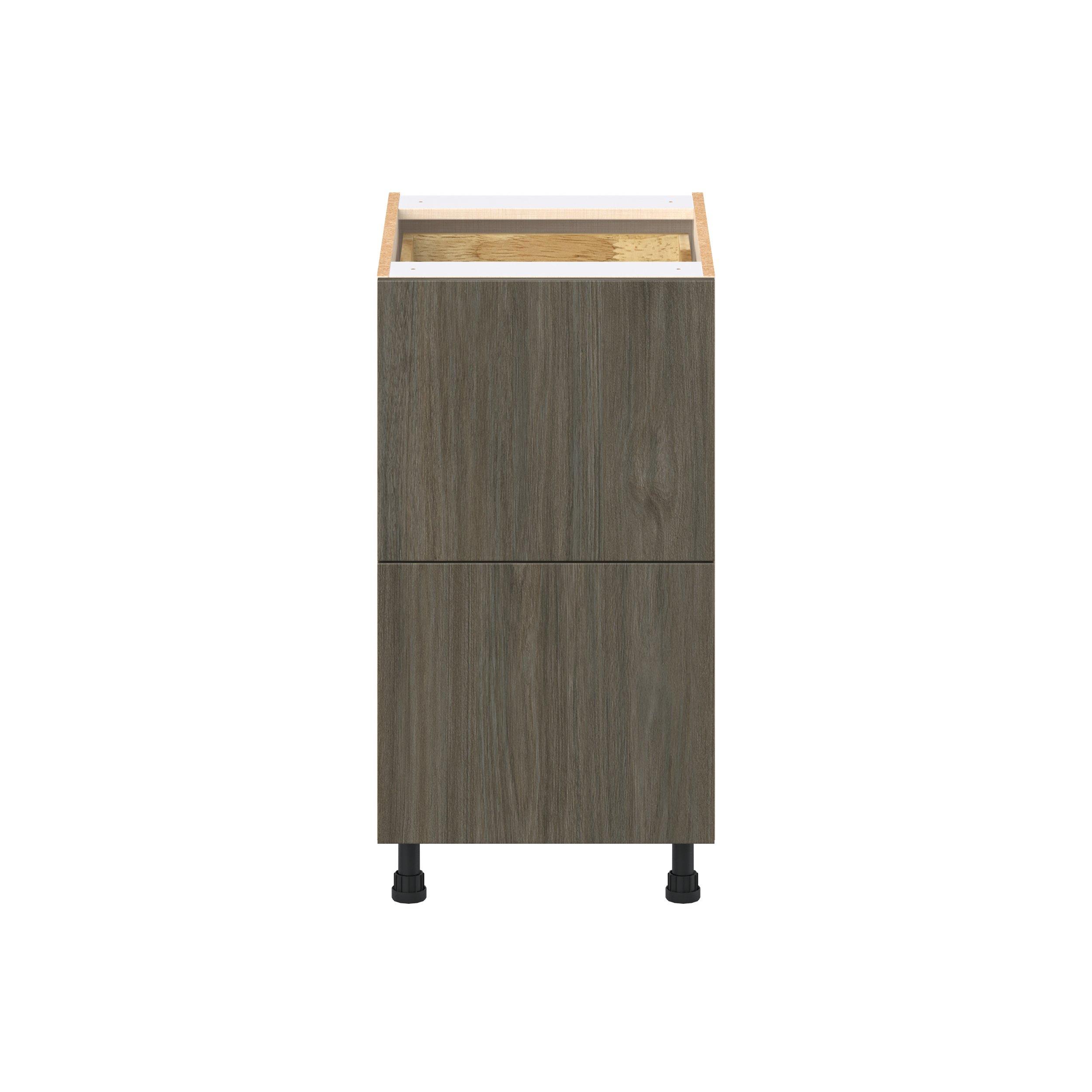 Glenwood 18 in. Burnt Walnut Base Cabinet with Inner Pull-Out Drawer