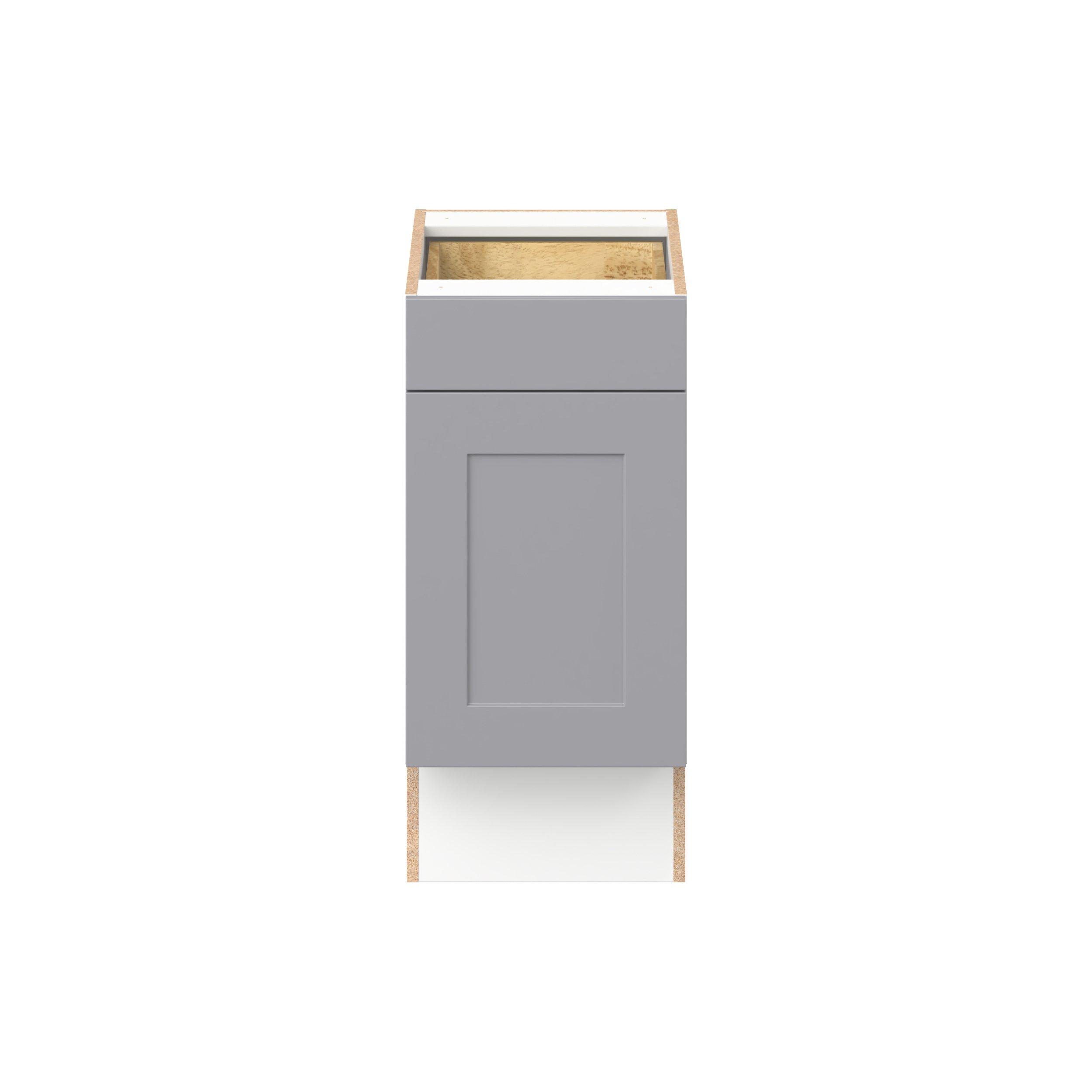 Candler 18 in. Painted Slate Gray Door and Drawer Base Cabinet - ADA