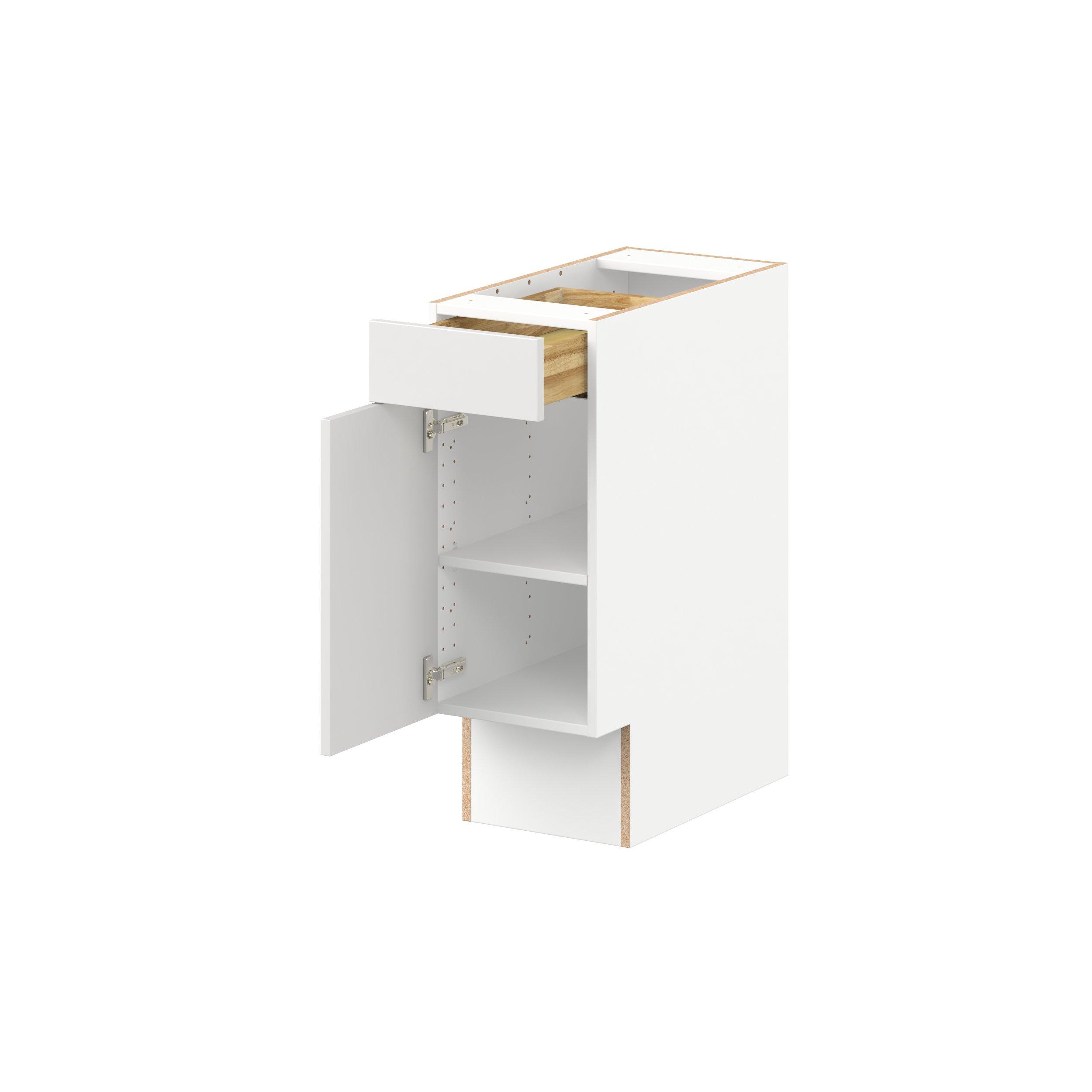 Candler 12 in. Painted Warm White Door and Drawer Base Cabinet - ADA