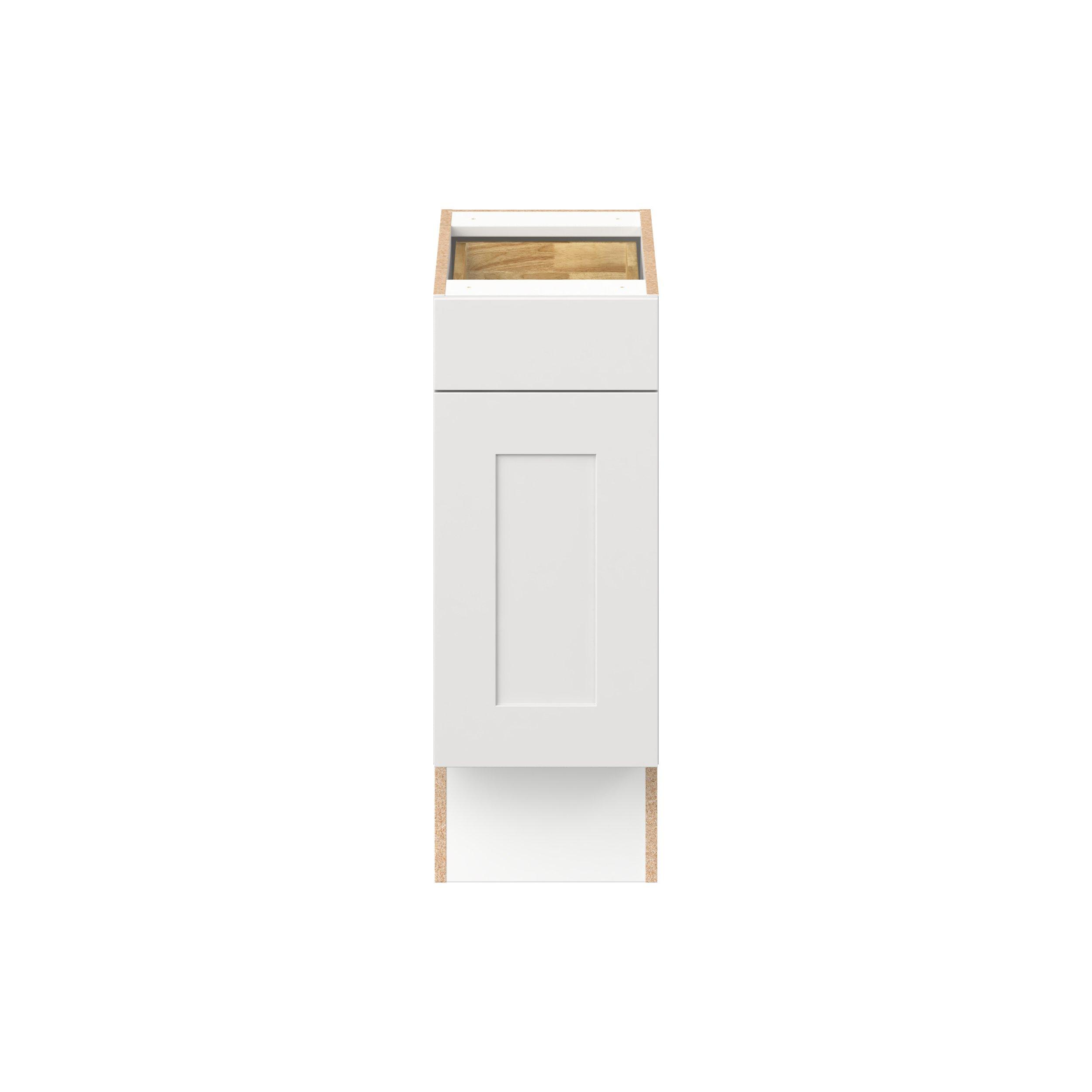 Candler 12 in. Painted Warm White Door and Drawer Base Cabinet - ADA