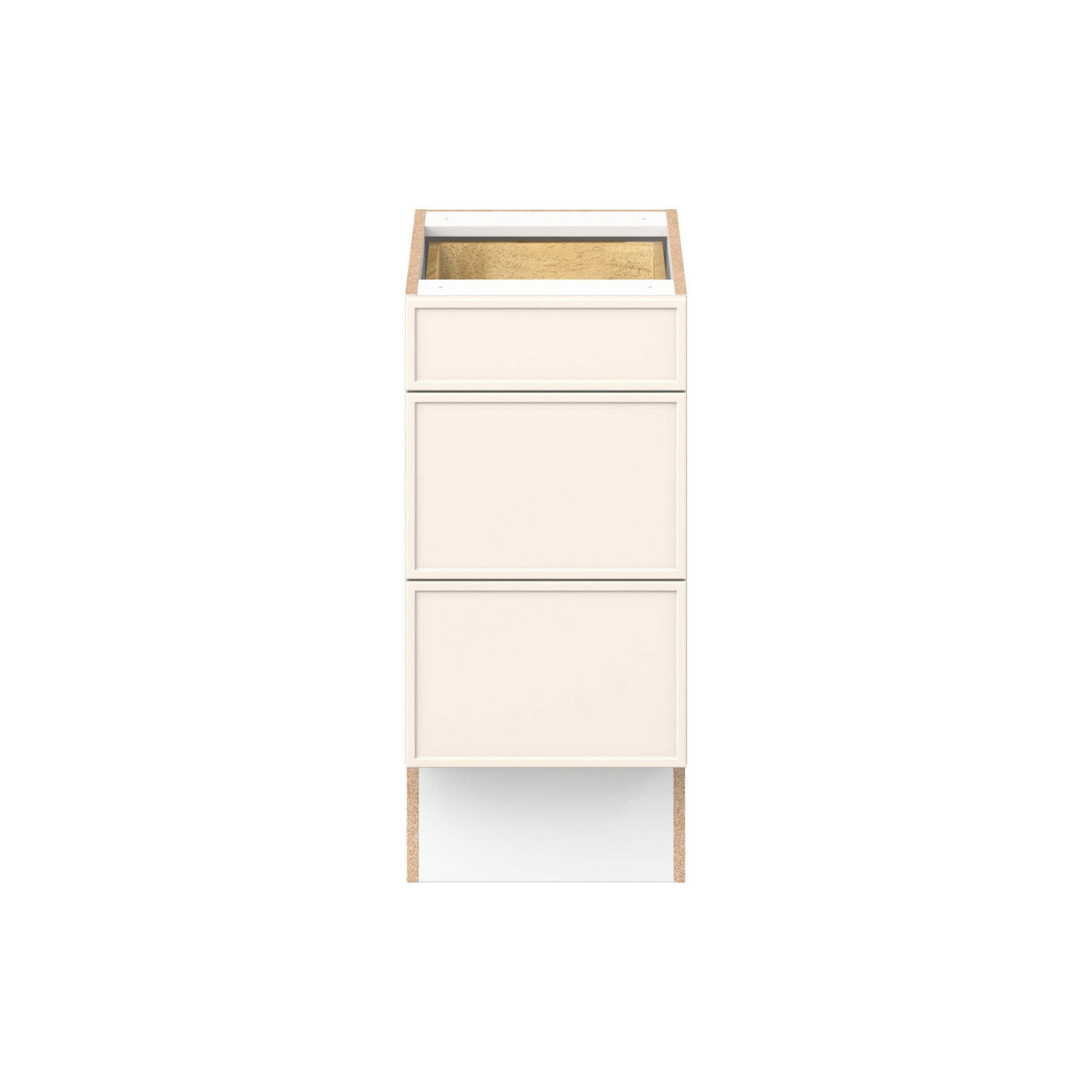 Linden 15 in. Painted Washed Linen Drawer Base Cabinet - ADA