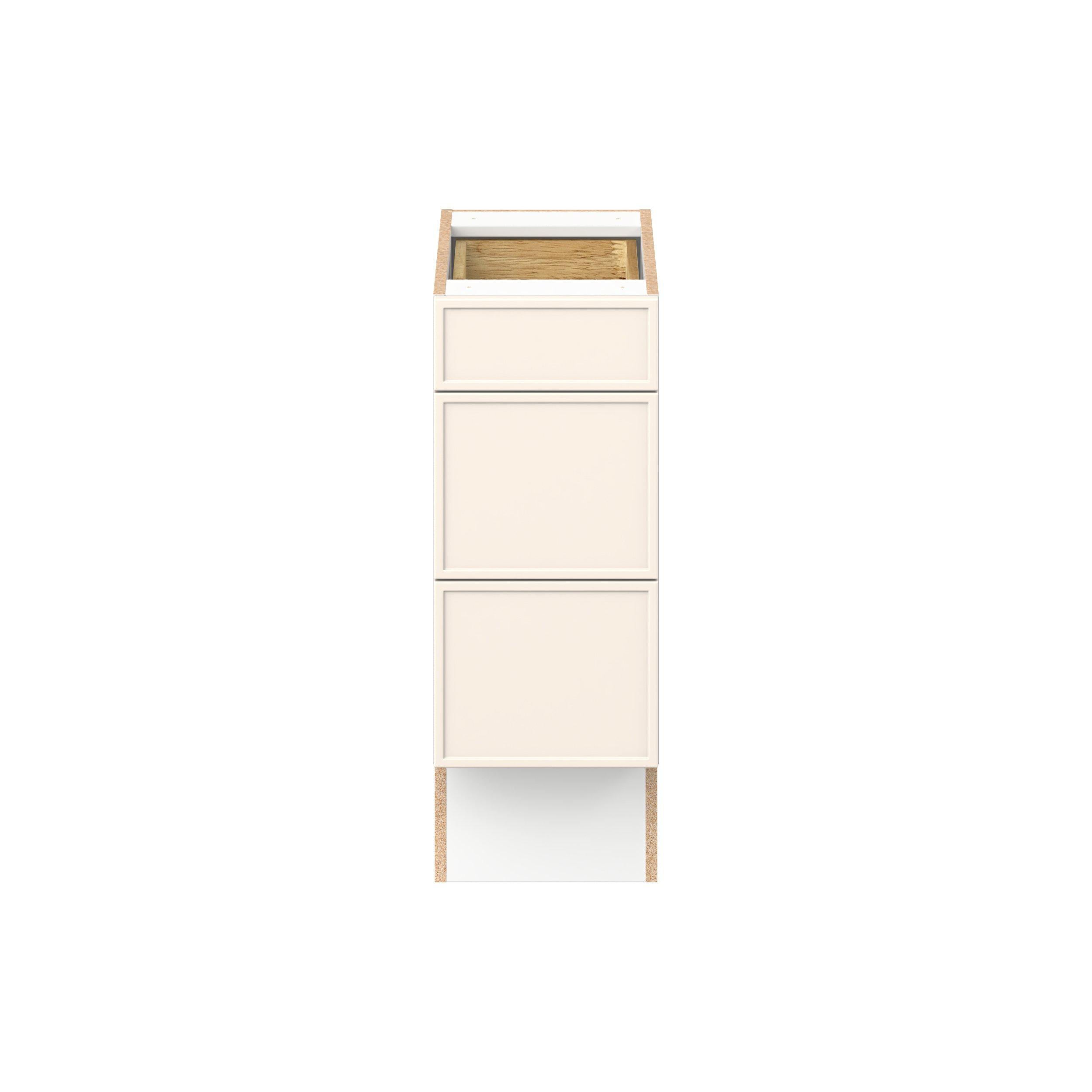 Linden 12 in. Painted Washed Linen Drawer Base Cabinet - ADA