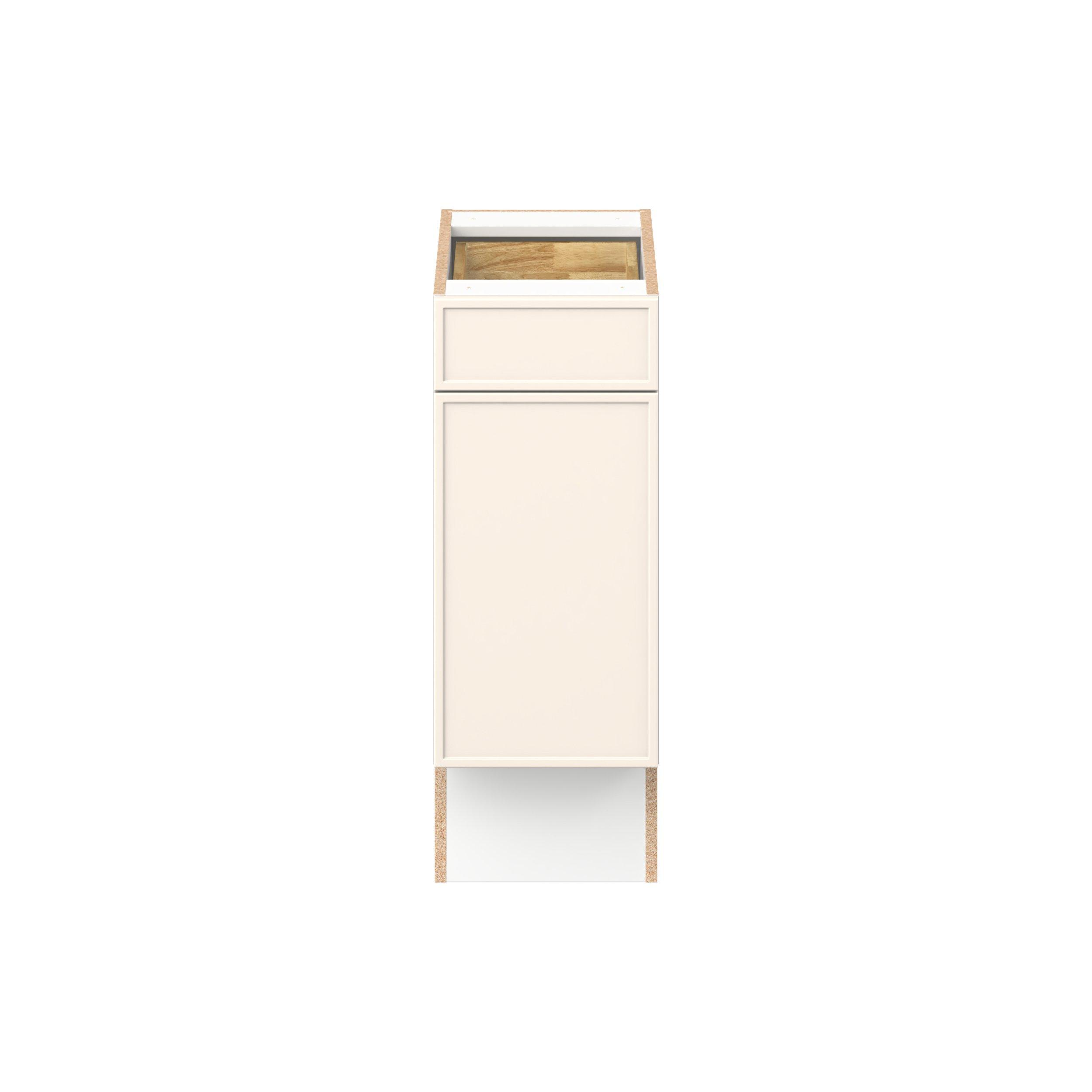Linden 12 in. Painted Washed Linen Door and Drawer Base Cabinet - ADA