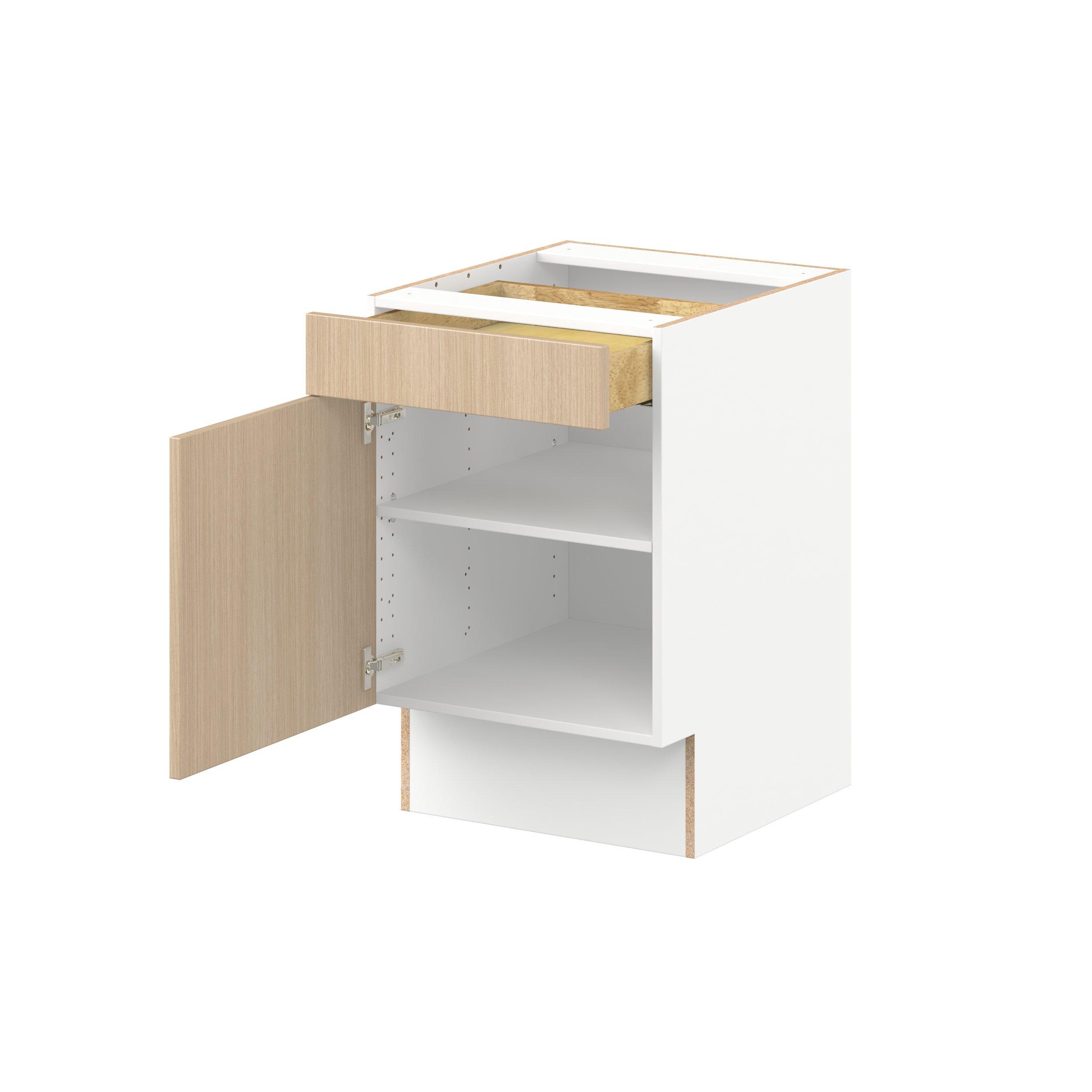 Glenwood 21 in. Mojavi Oak Door and Drawer Base Cabinet - ADA