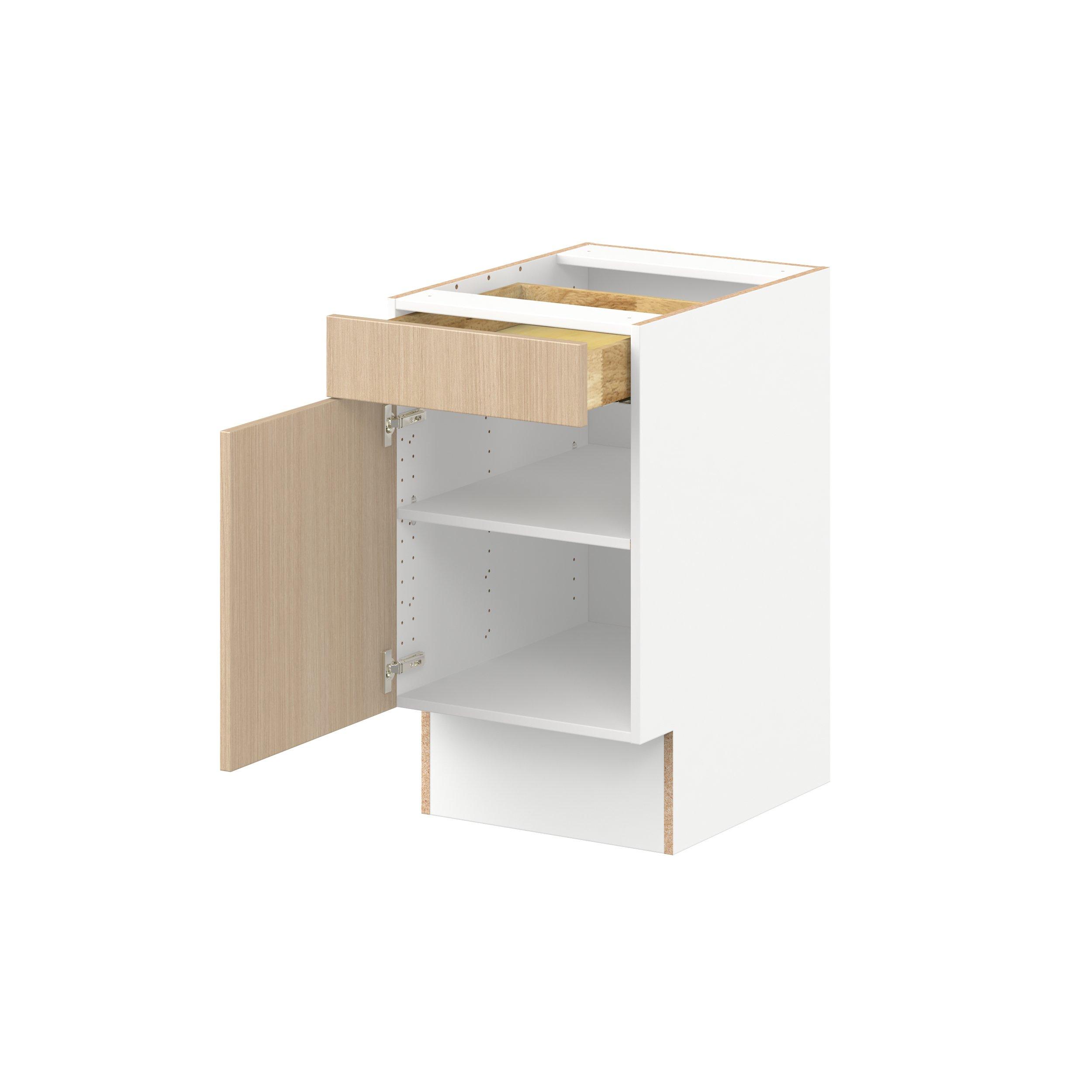 Glenwood 18 in. Mojavi Oak Door and Drawer Base Cabinet - ADA