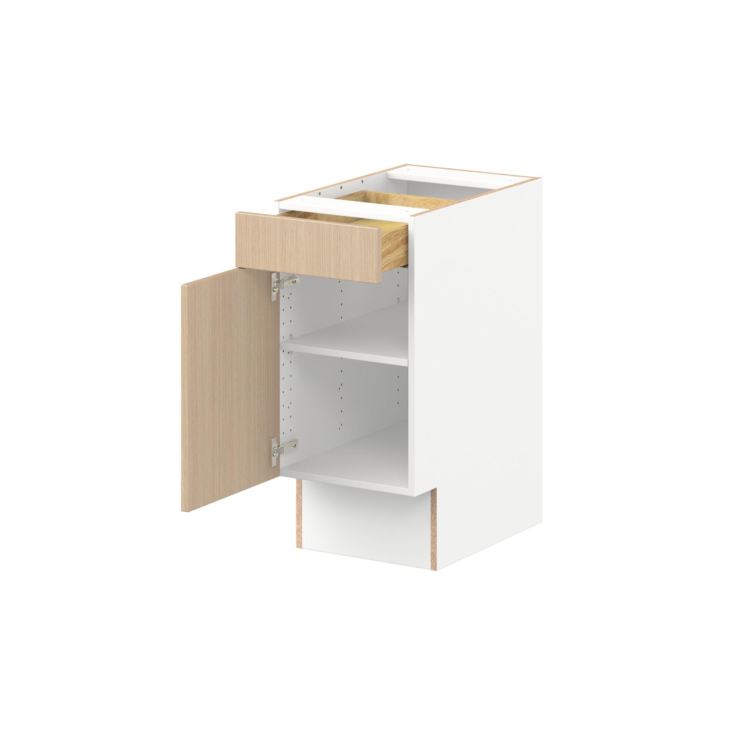 Glenwood 15 in. Mojavi Oak Door and Drawer Base Cabinet - ADA
