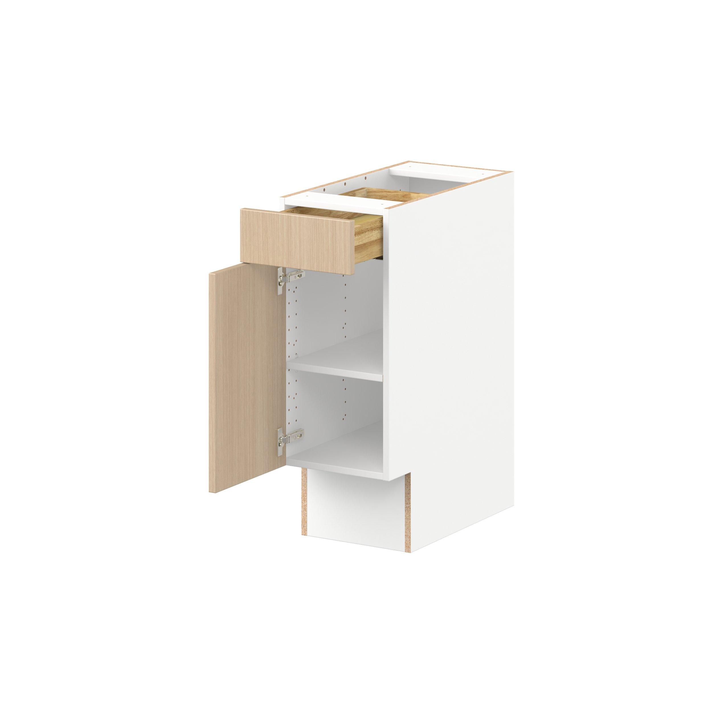 Glenwood 12 in. Mojavi Oak Door and Drawer Base Cabinet - ADA