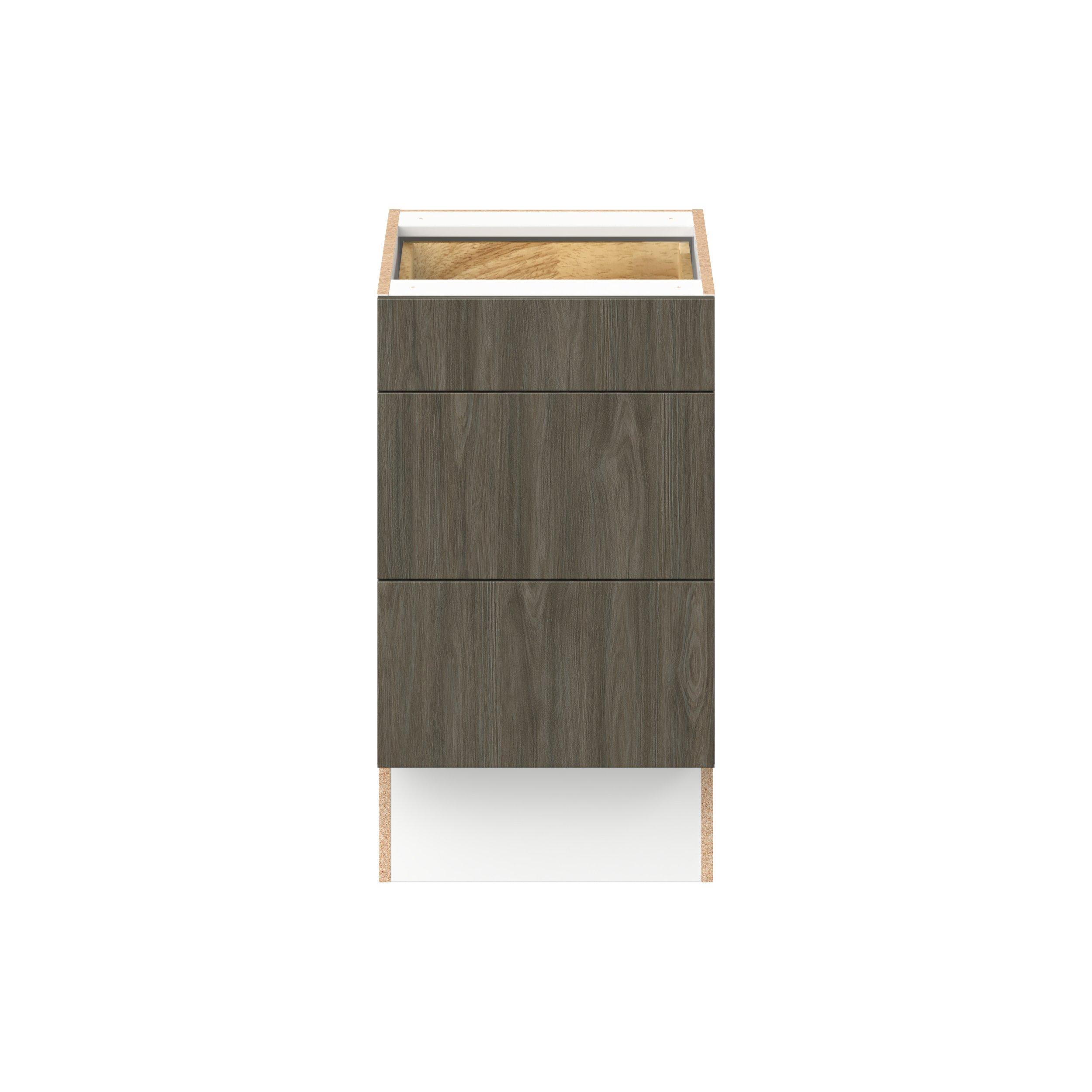 Glenwood 18 in. Burnt Walnut Drawer Base Cabinet - ADA
